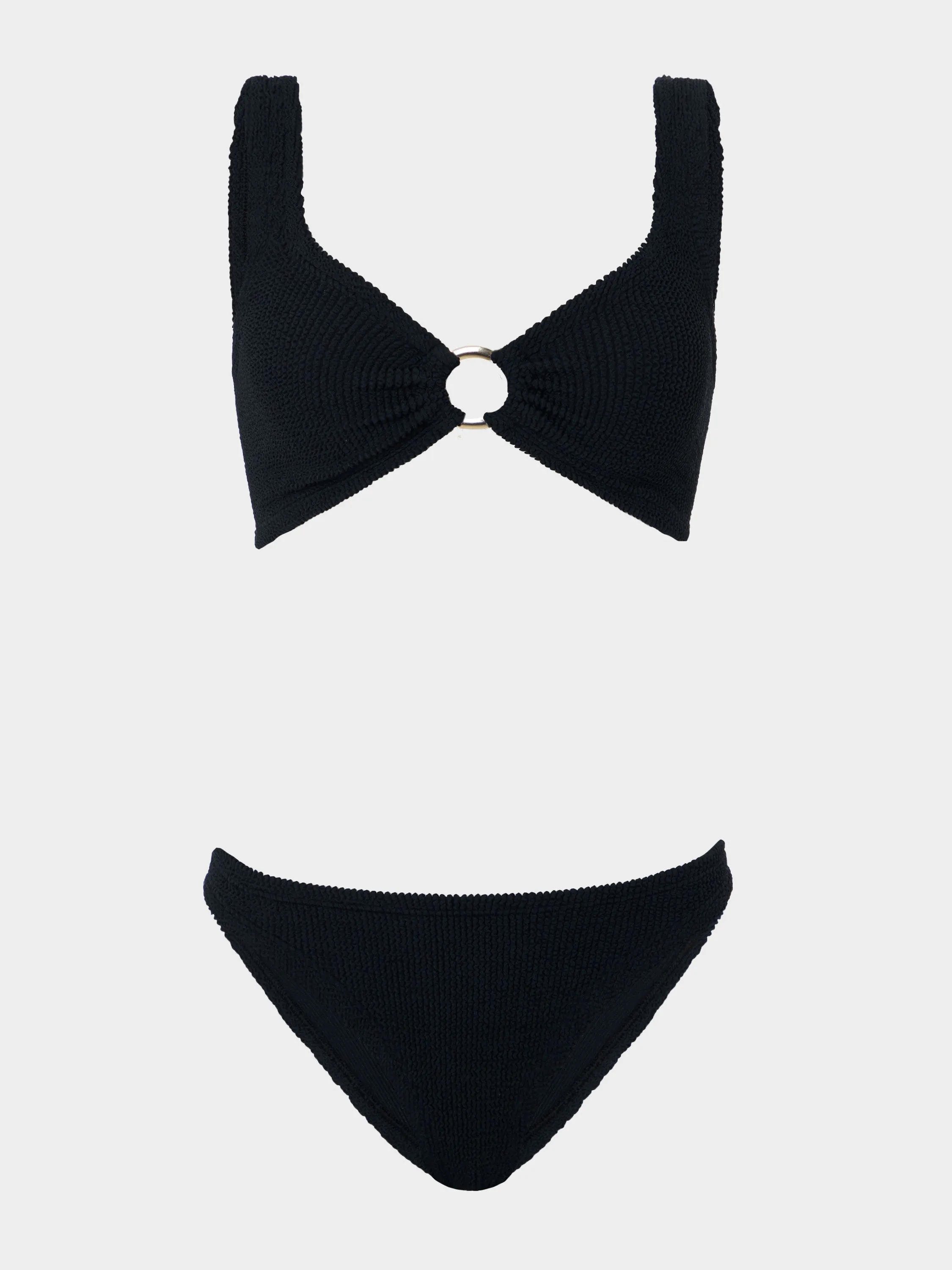 Julia With Gold Hoop Bikini - Black sold by Hunza G