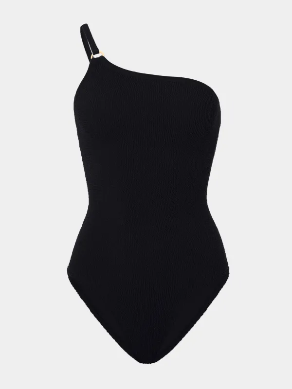 Clara With Gold Hoop Swim - Black made by Hunza G