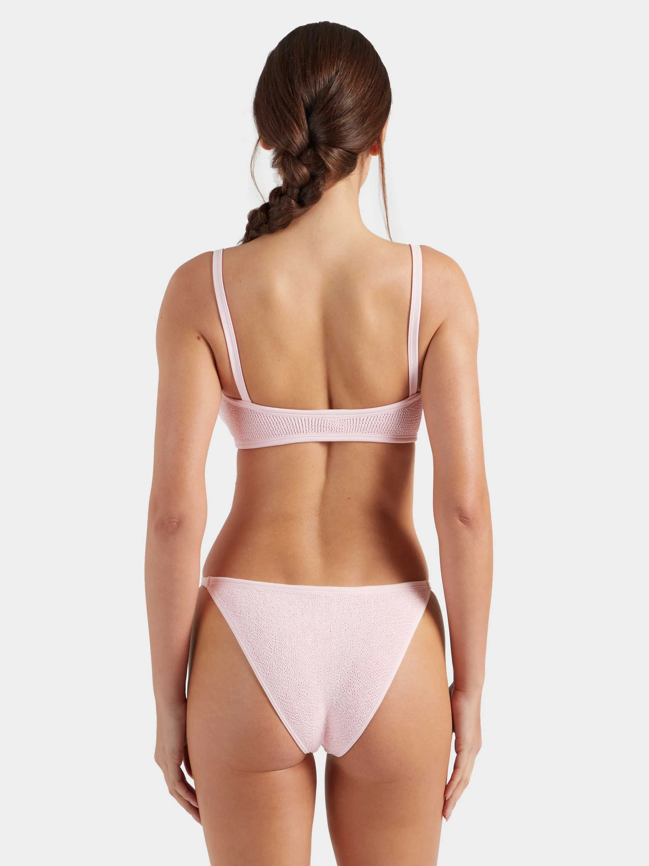 Iris With Gold Hoops Bikini - Ballet Pink sold by Hunza G product image thumbnail 3
