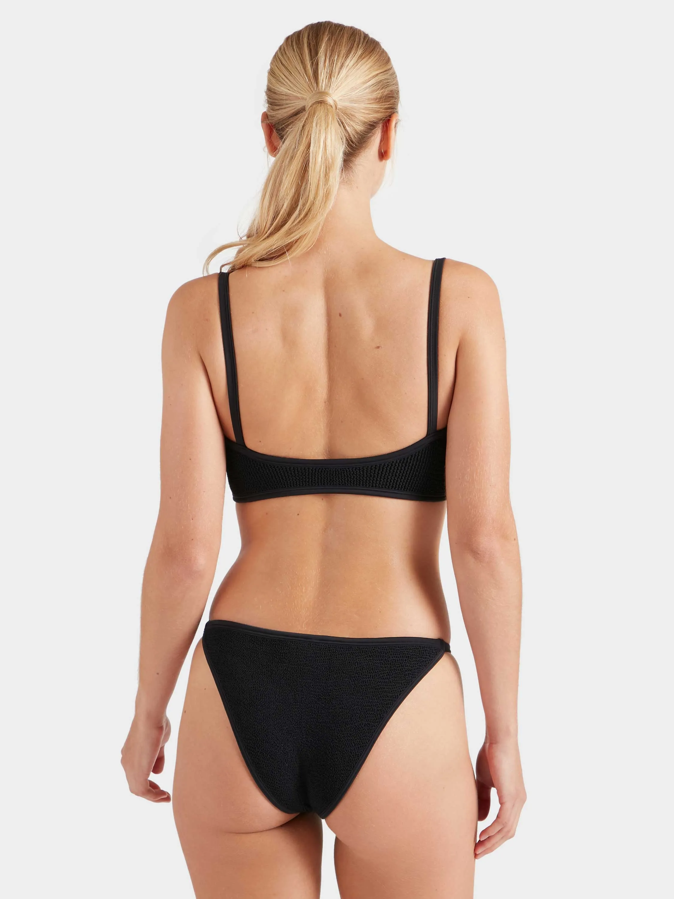 Iris With Gold Hoops Bikini - Black sold by Hunza G product image thumbnail 3