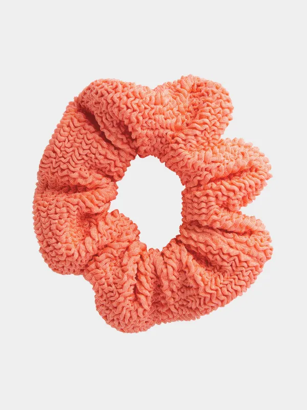 Scrunchie - Metallic Coral made by Hunza G