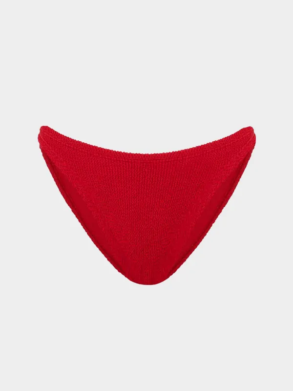 Classic Bikini Bottom - Red made by Hunza G