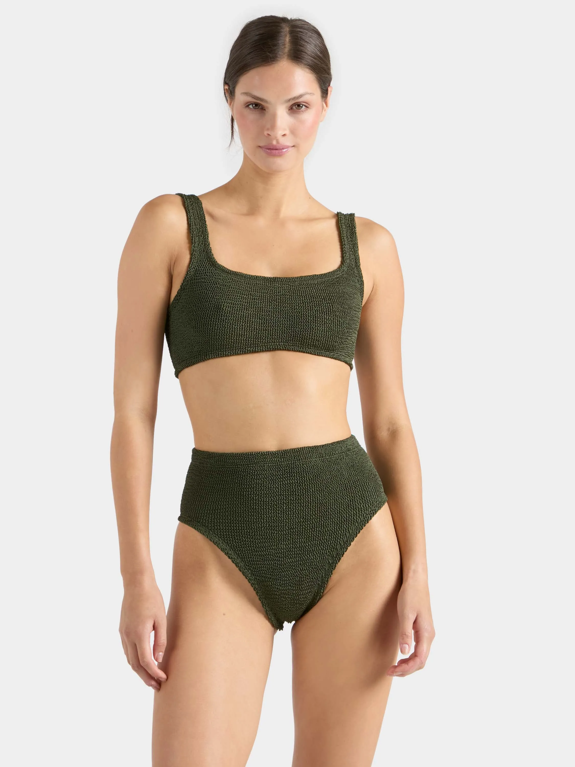 Patricia Bikini - Metallic Khaki sold by Hunza G product image thumbnail 2
