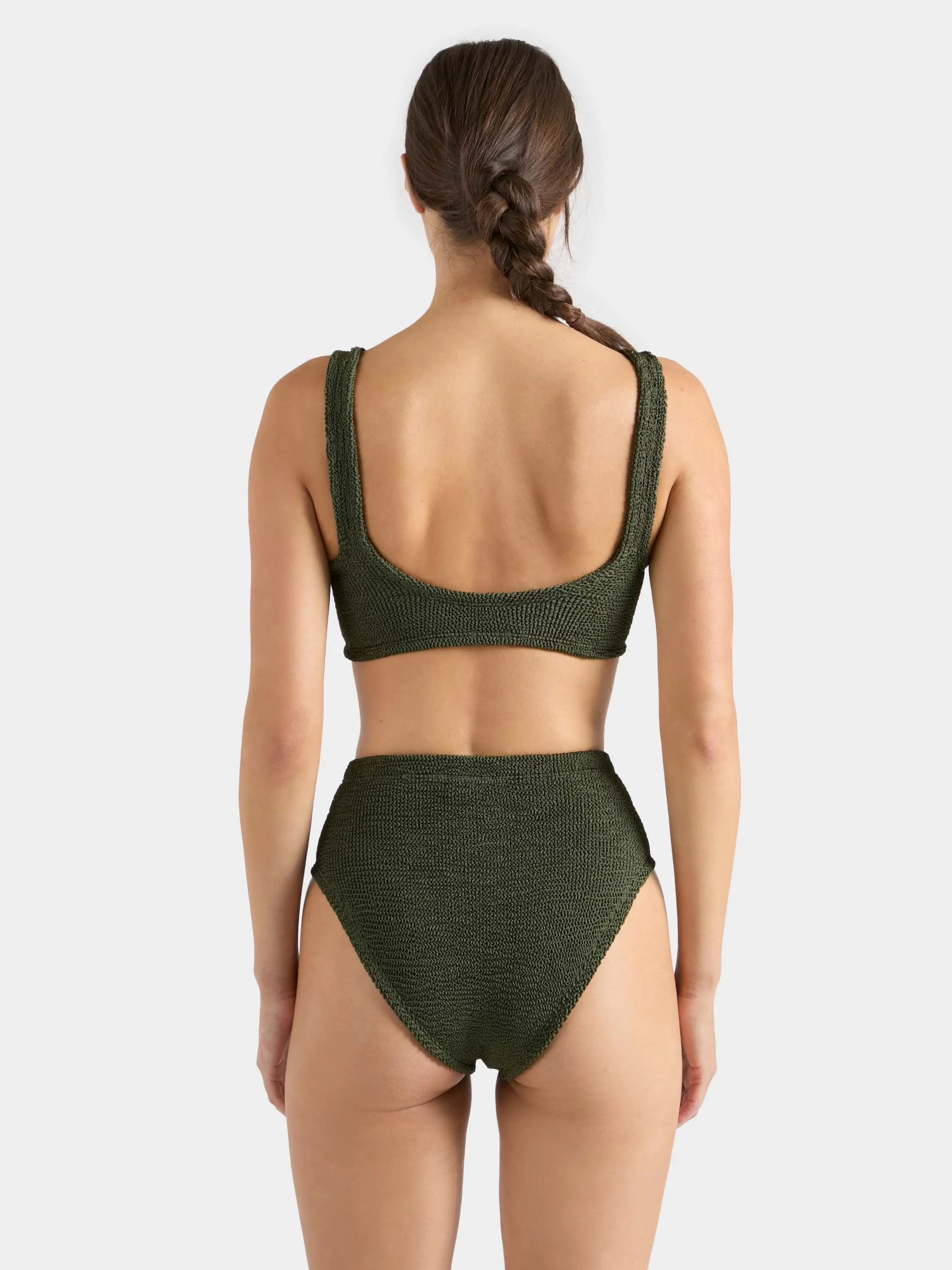 Patricia Bikini - Metallic Khaki sold by Hunza G product image thumbnail 3