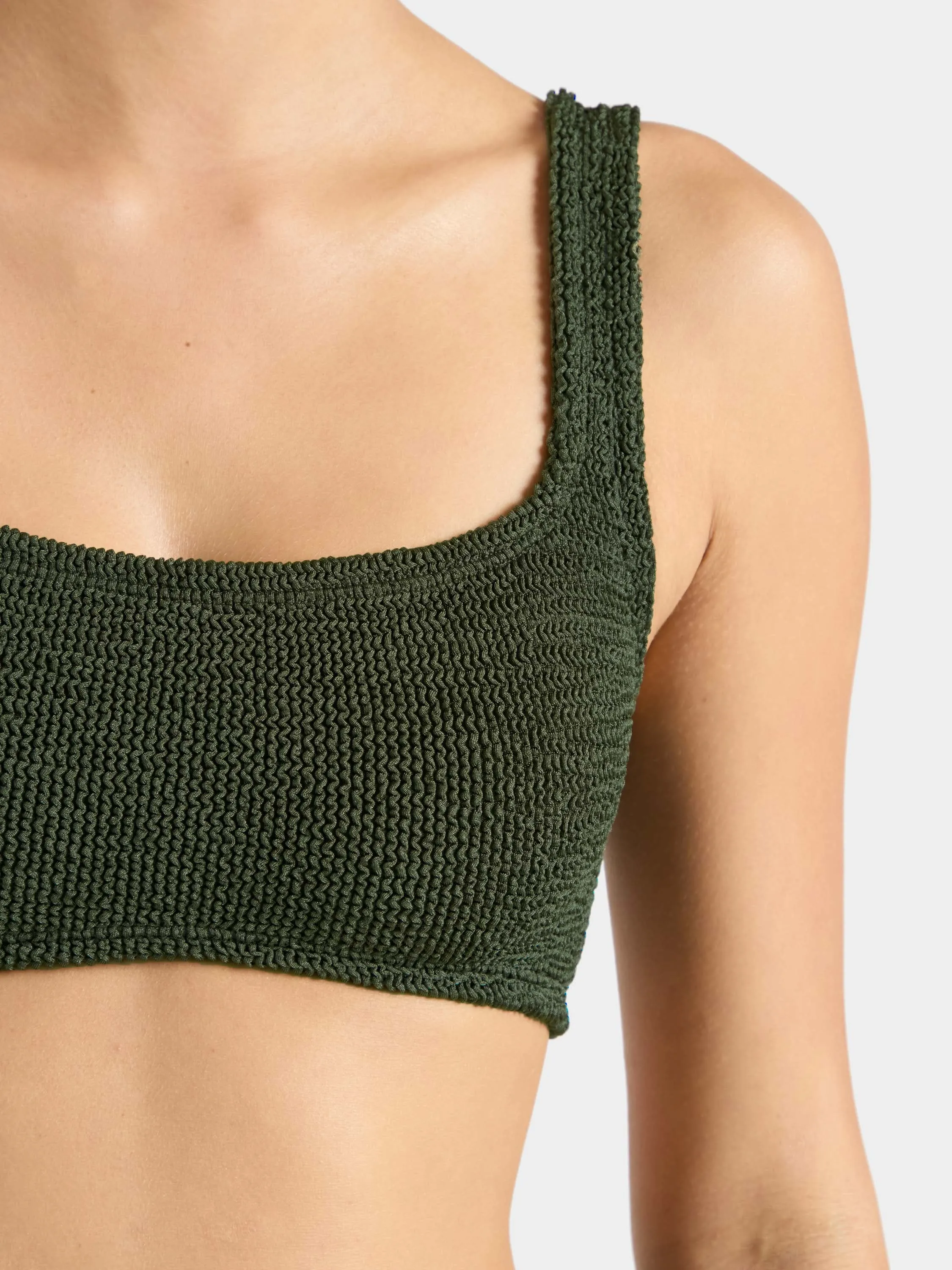 Patricia Bikini - Metallic Khaki sold by Hunza G product image thumbnail 4