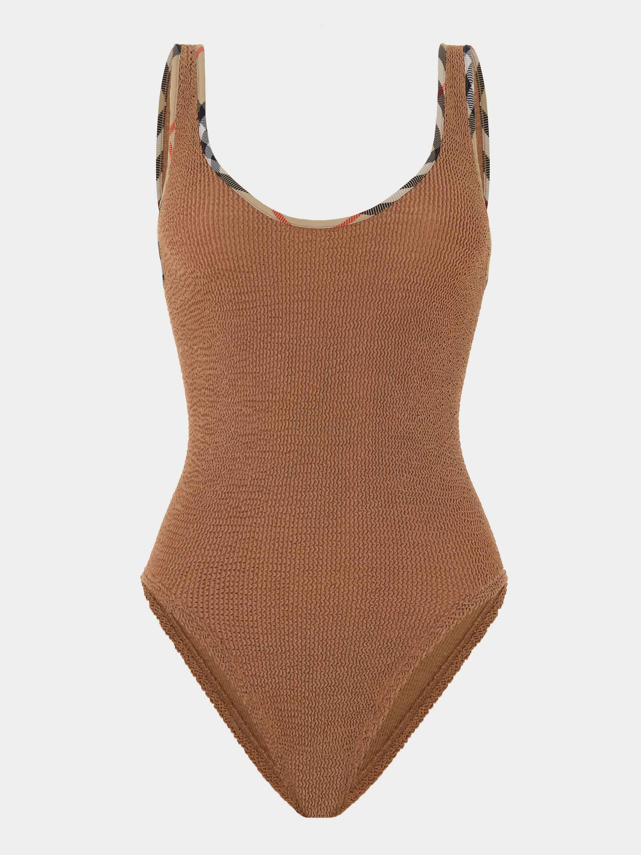 Burberry x Hunza G Faye Swim - Metallic Cocoa/Check sold by Hunza G product image thumbnail 2