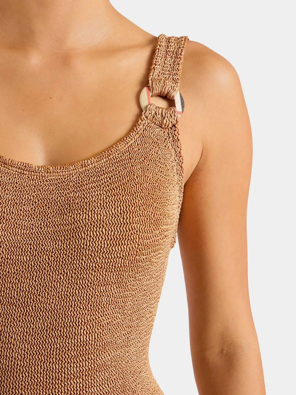 Burberry x Hunza G Domino Swim - Metallic Cocoa/Check sold by Hunza G product image thumbnail 5
