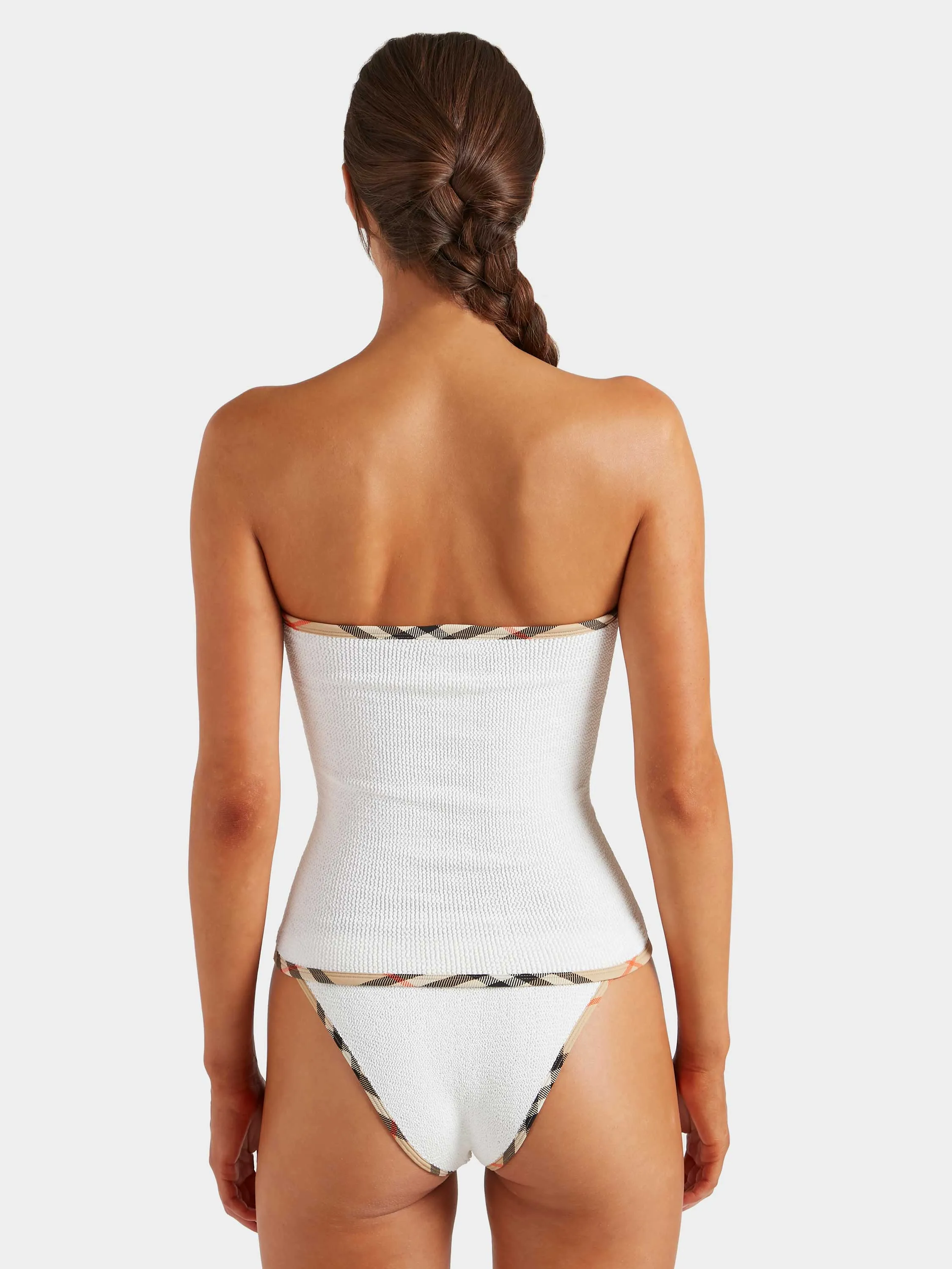 Burberry x Hunza G Devyn Skirt/Top - White/Check sold by Hunza G product image thumbnail 3
