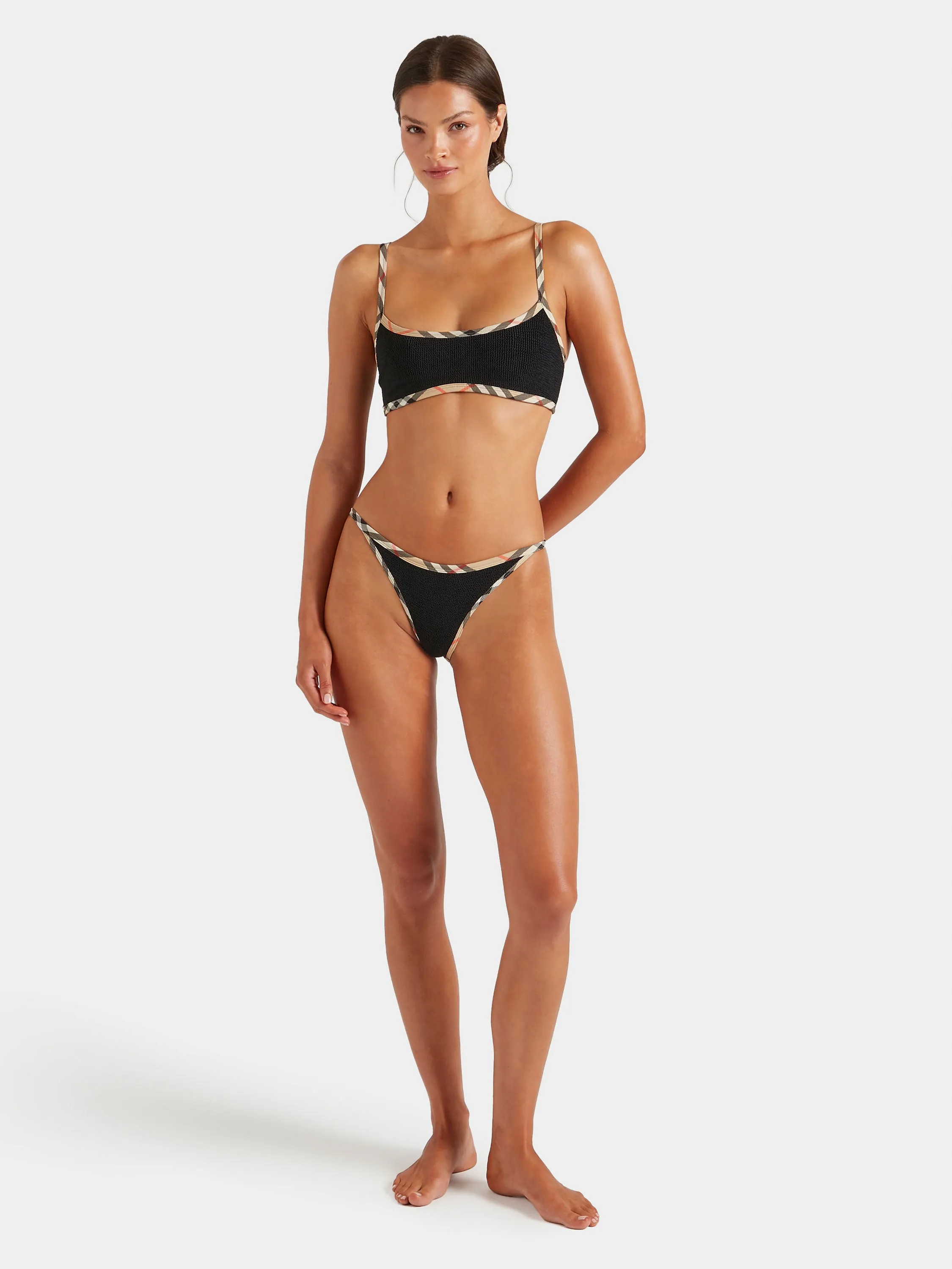 Burberry x Hunza G Tyler Bikini - Black/Check sold by Hunza G product image thumbnail 3