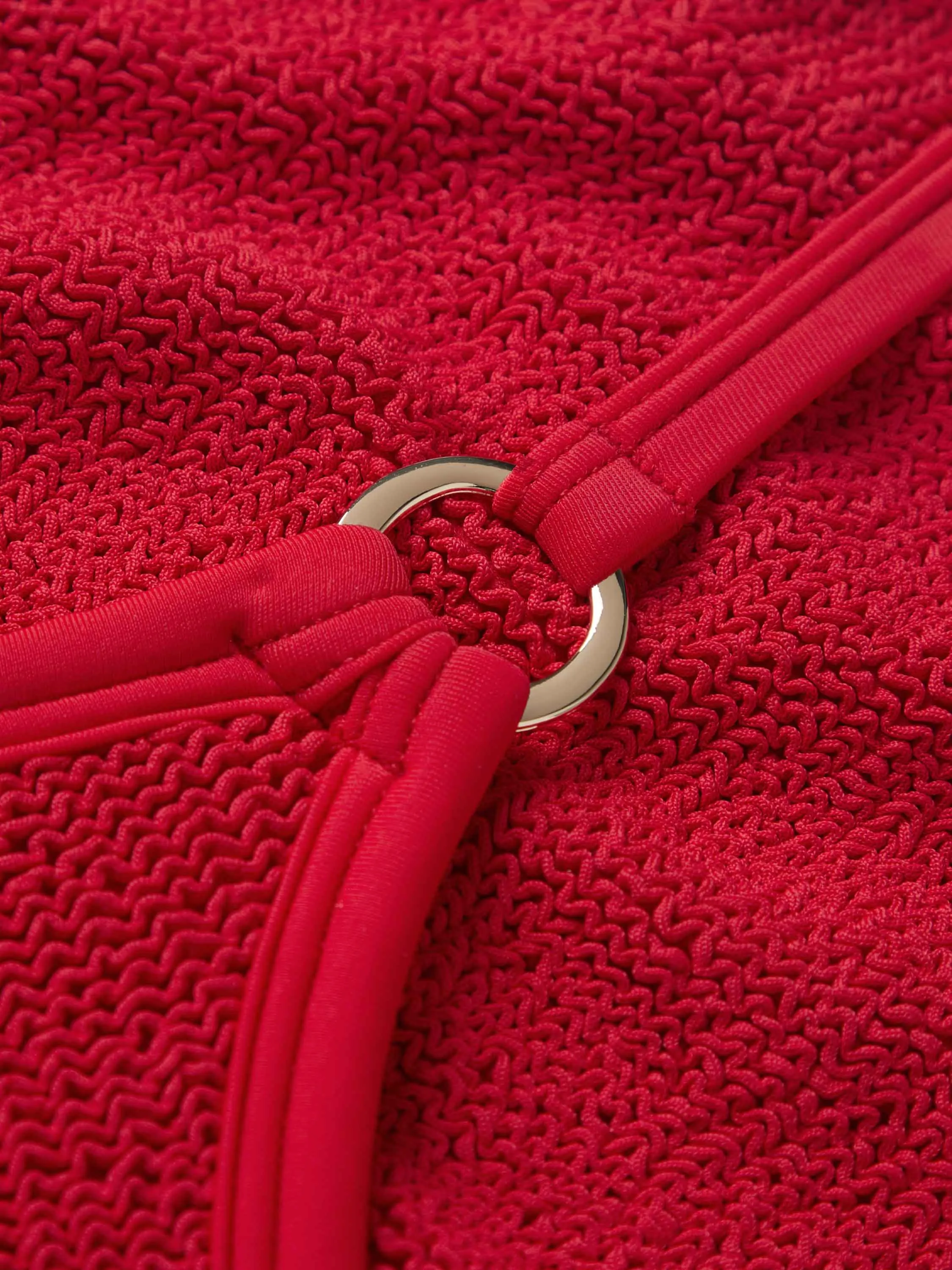 Clara With Gold Hoop Swim - Red sold by Hunza G product image thumbnail 5