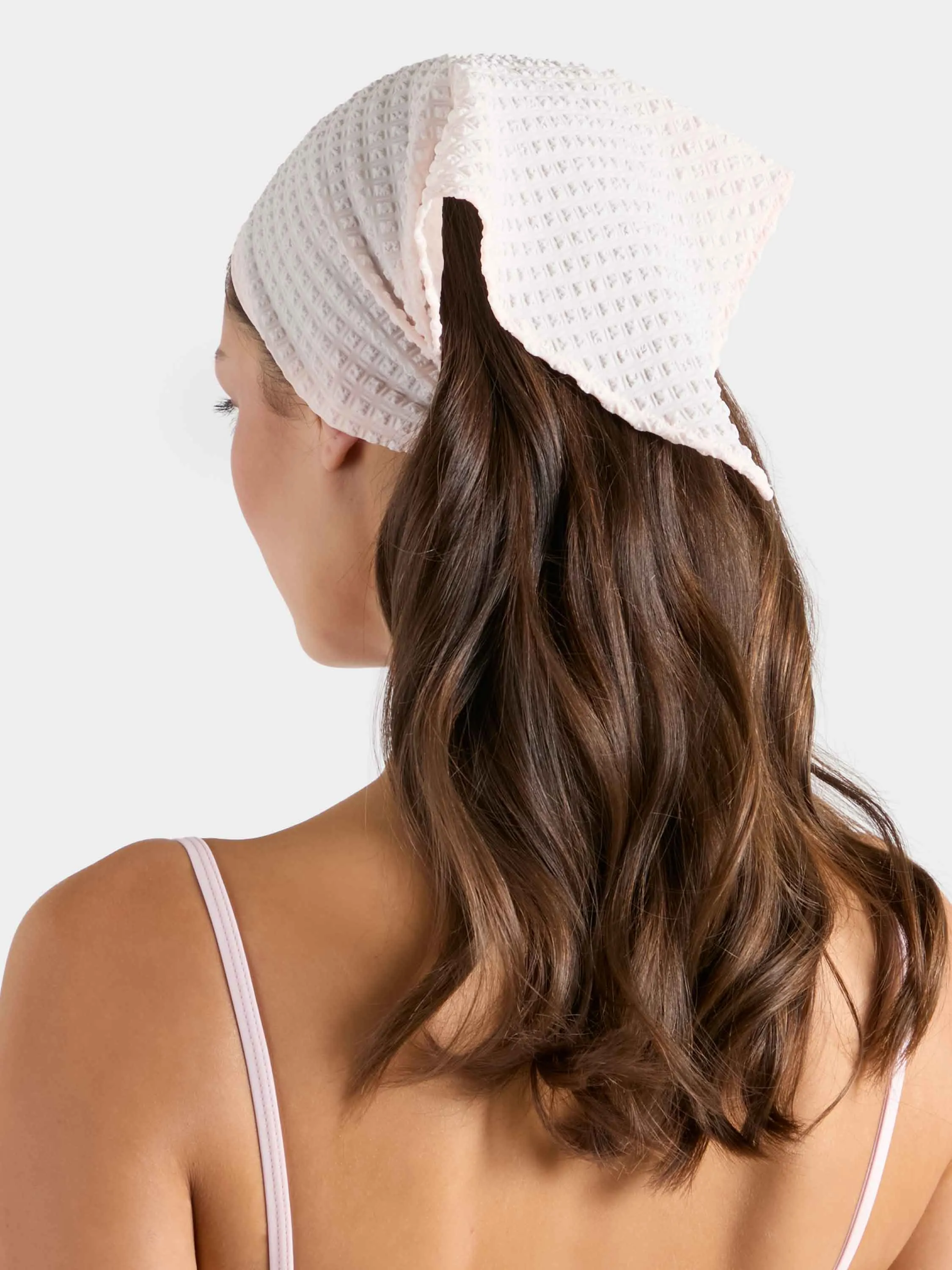 Sofia Headscarf - Seersucker Bubblebath sold by Hunza G product image thumbnail 3