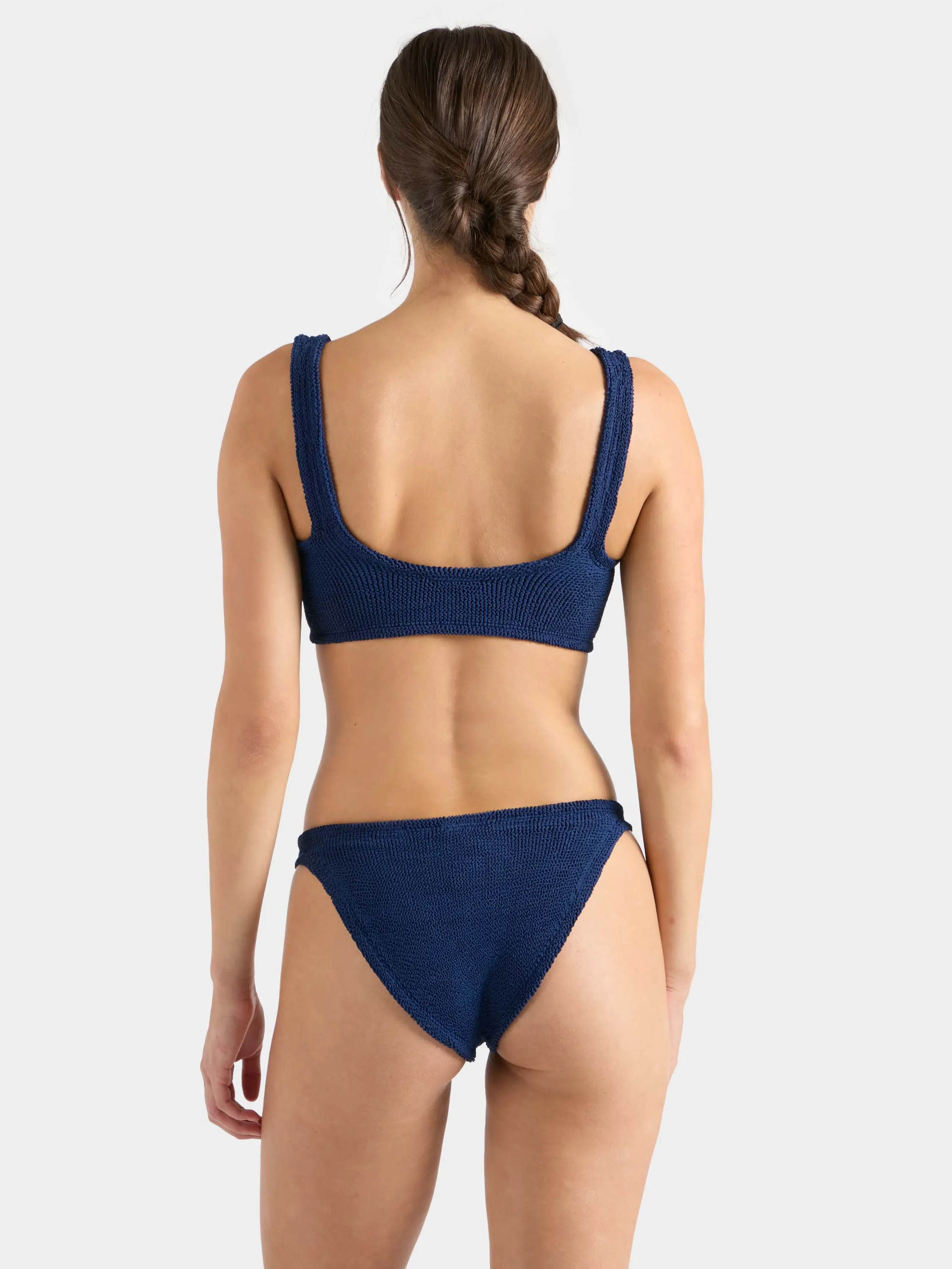 Julia With Gold Hoop Bikini - Navy sold by Hunza G product image thumbnail 3
