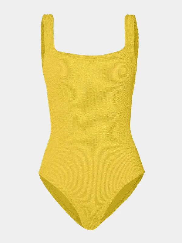 Coverage Square Neck Swim - Sunflower made by Hunza G