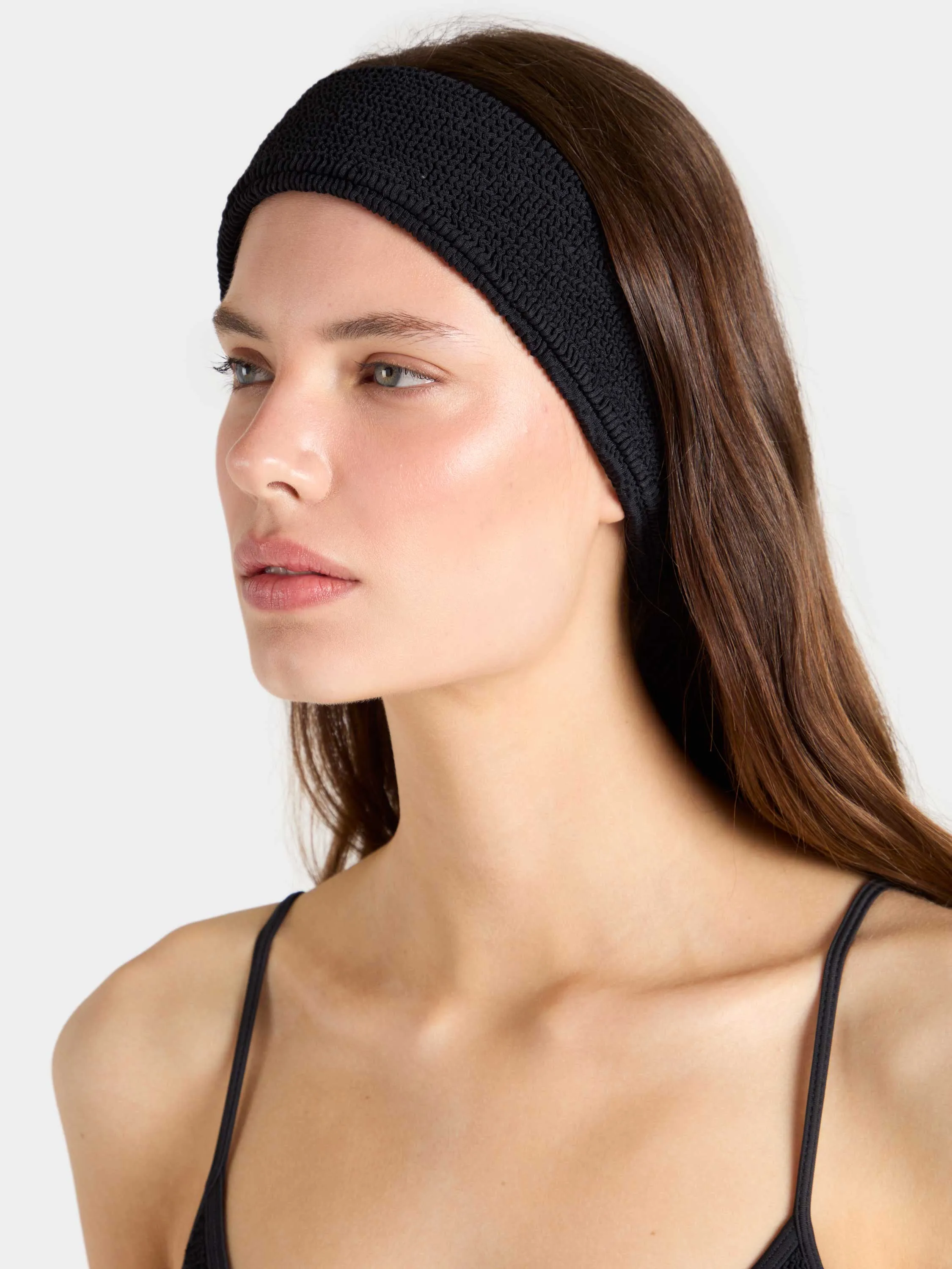 Original Crinkle™ Headband - Black sold by Hunza G