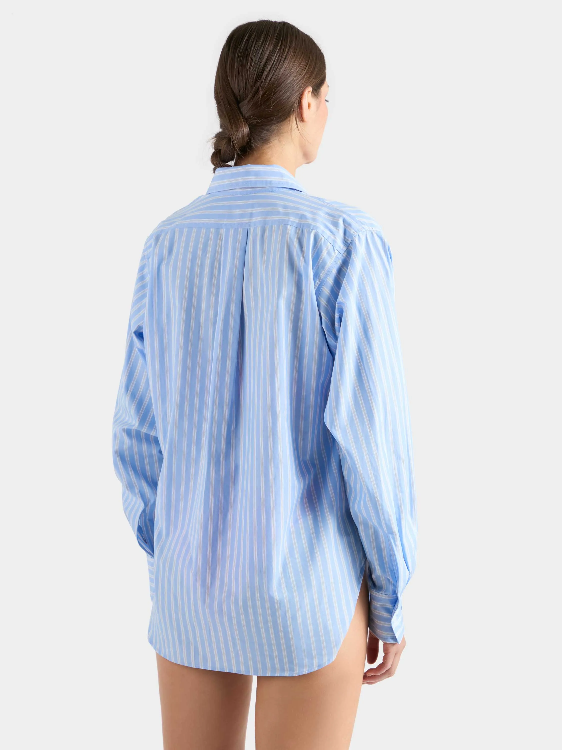 Essential Shirt - Stripe Cornflower sold by Hunza G product image thumbnail 3