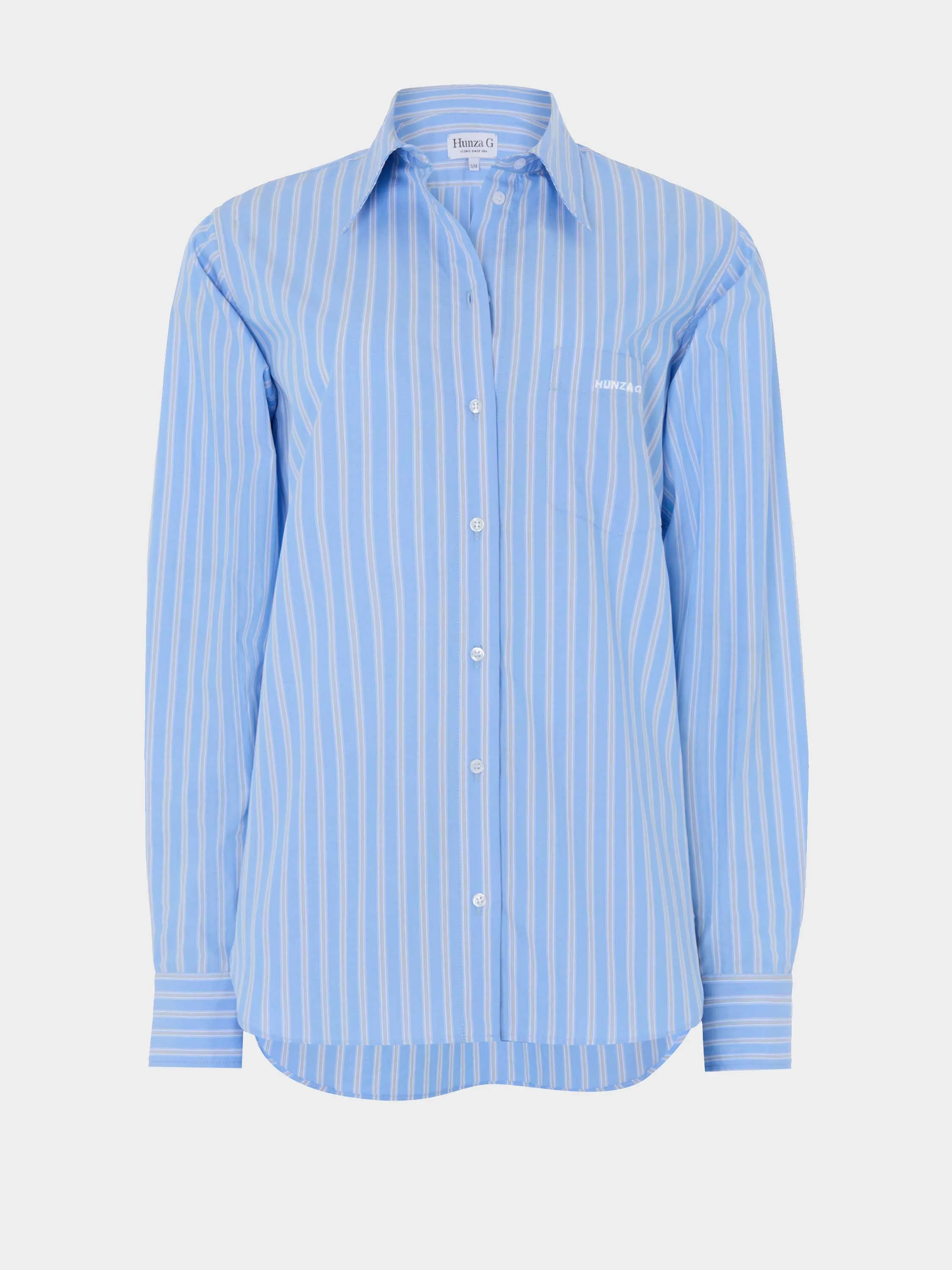 Essential Shirt - Stripe Cornflower sold by Hunza G