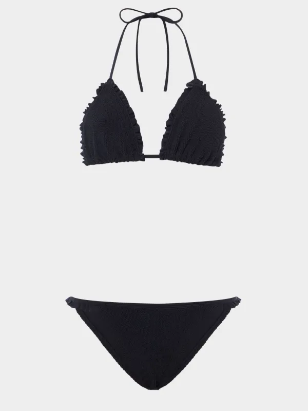 Naomi Frill Bikini - Black made by Hunza G