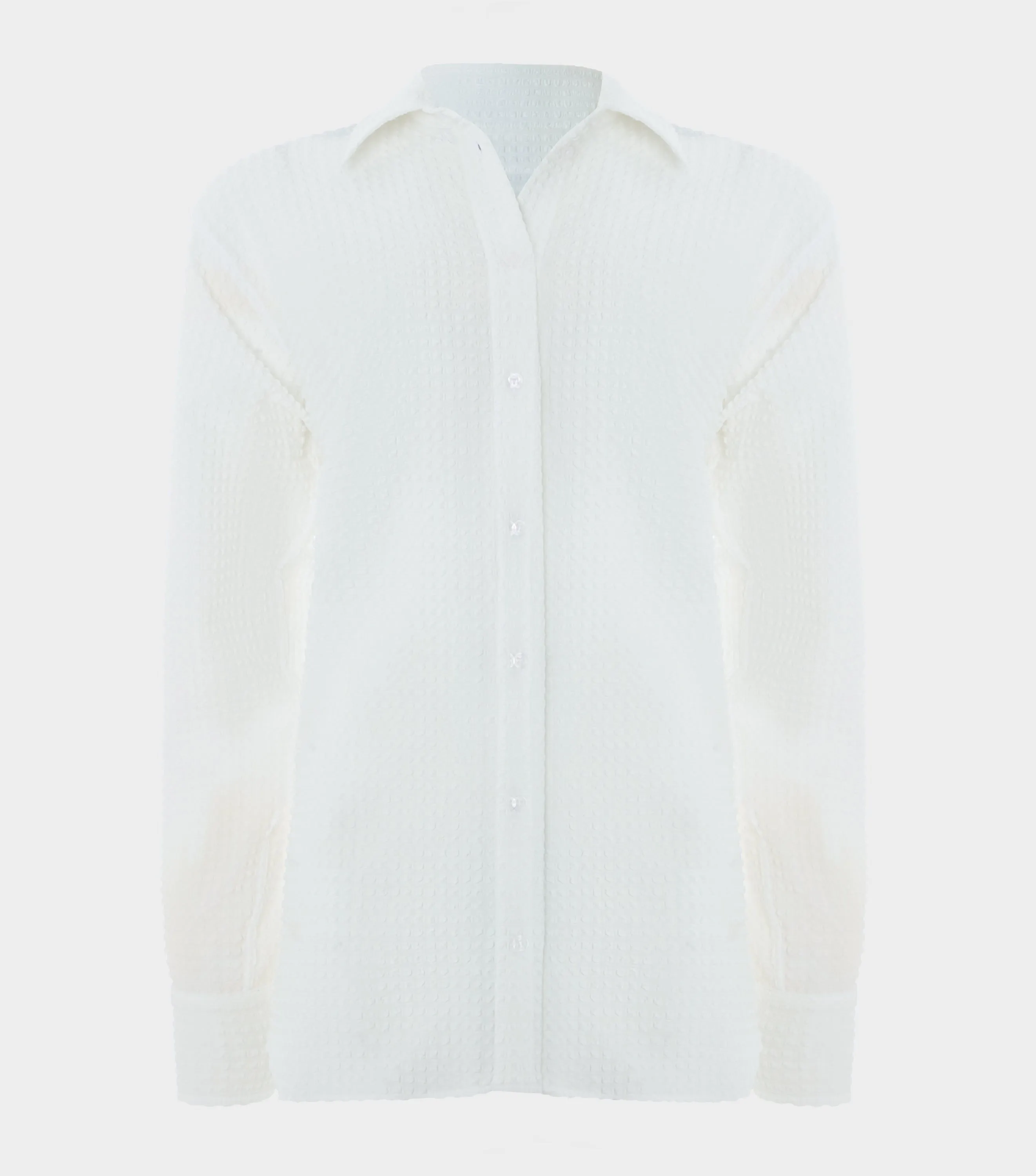 Resort Shirt - Seersucker White sold by Hunza G