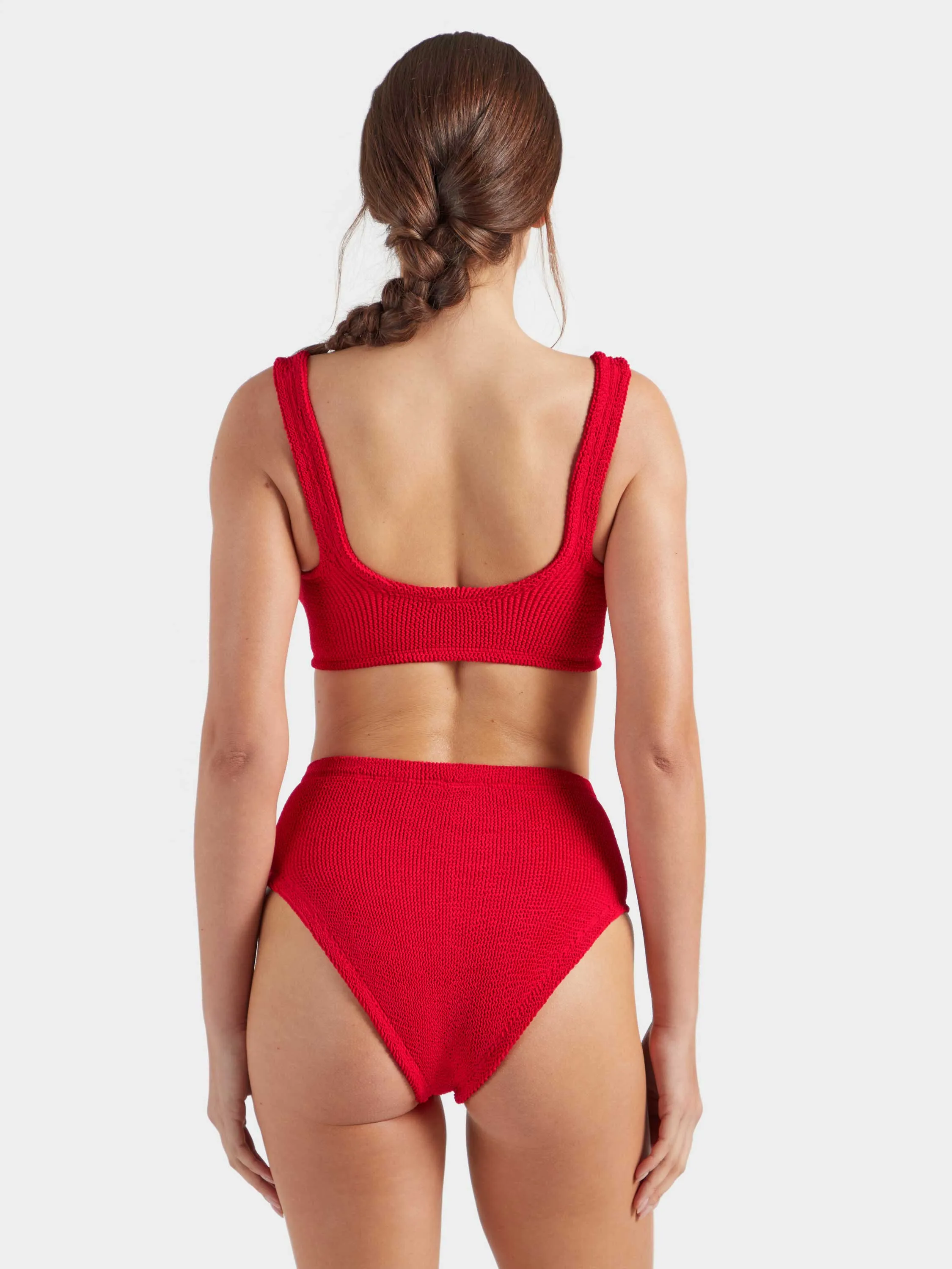 Nadine With Gold Hoop Bikini - Red sold by Hunza G product image thumbnail 3