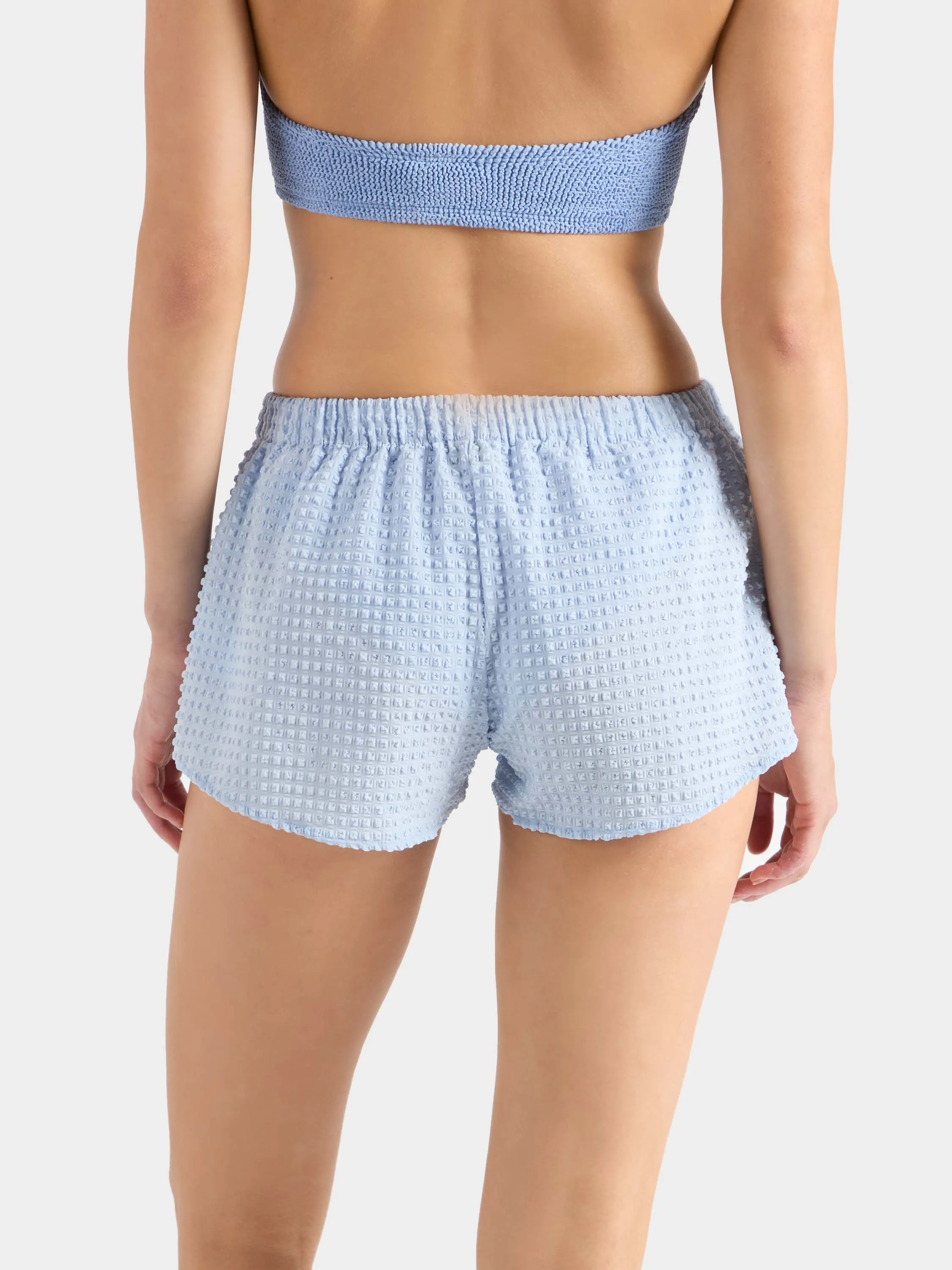 Resort Shorts - Seersucker Light Cornflower sold by Hunza G product image thumbnail 3