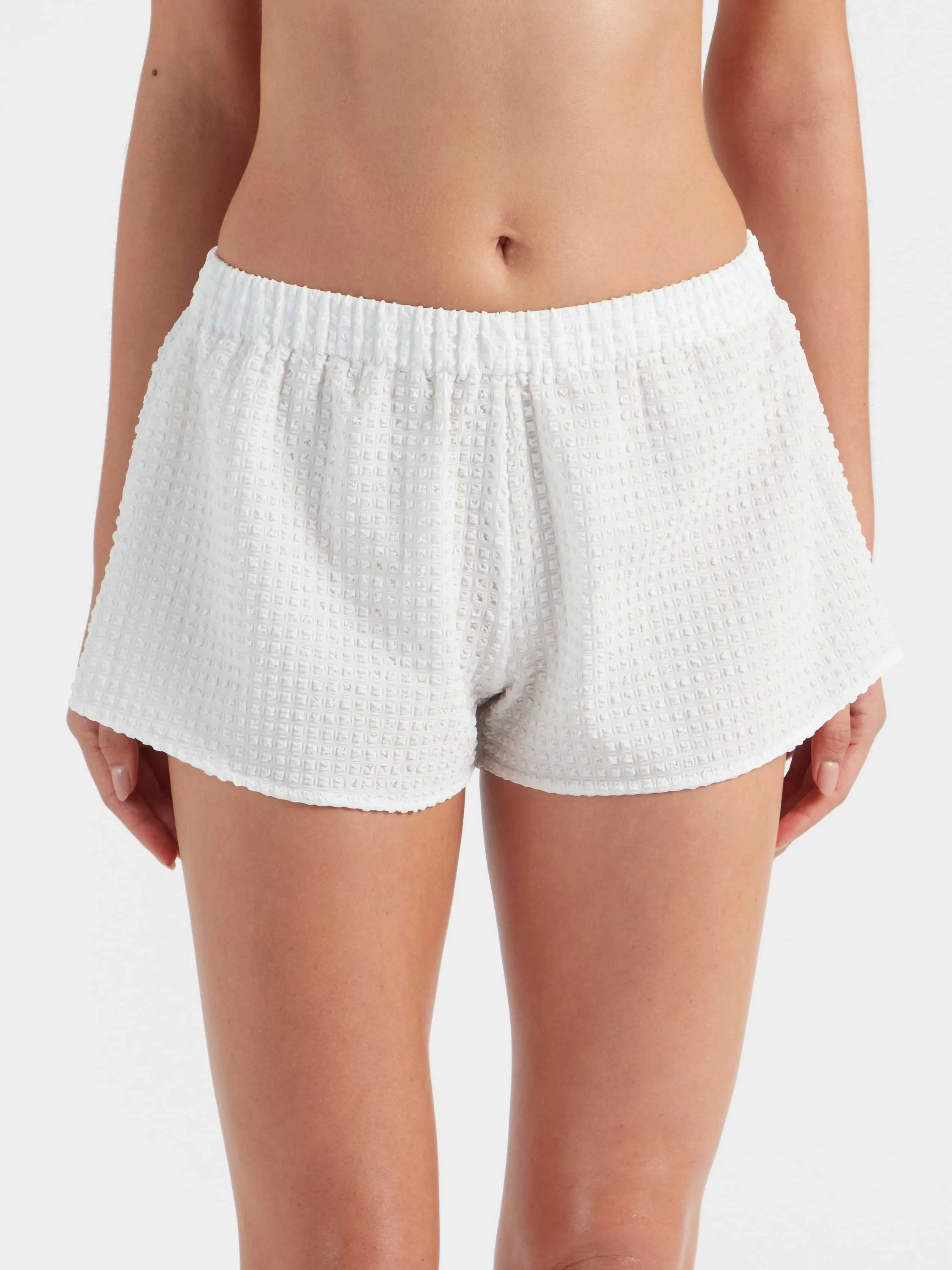 Resort Shorts - Seersucker White sold by Hunza G product image thumbnail 2