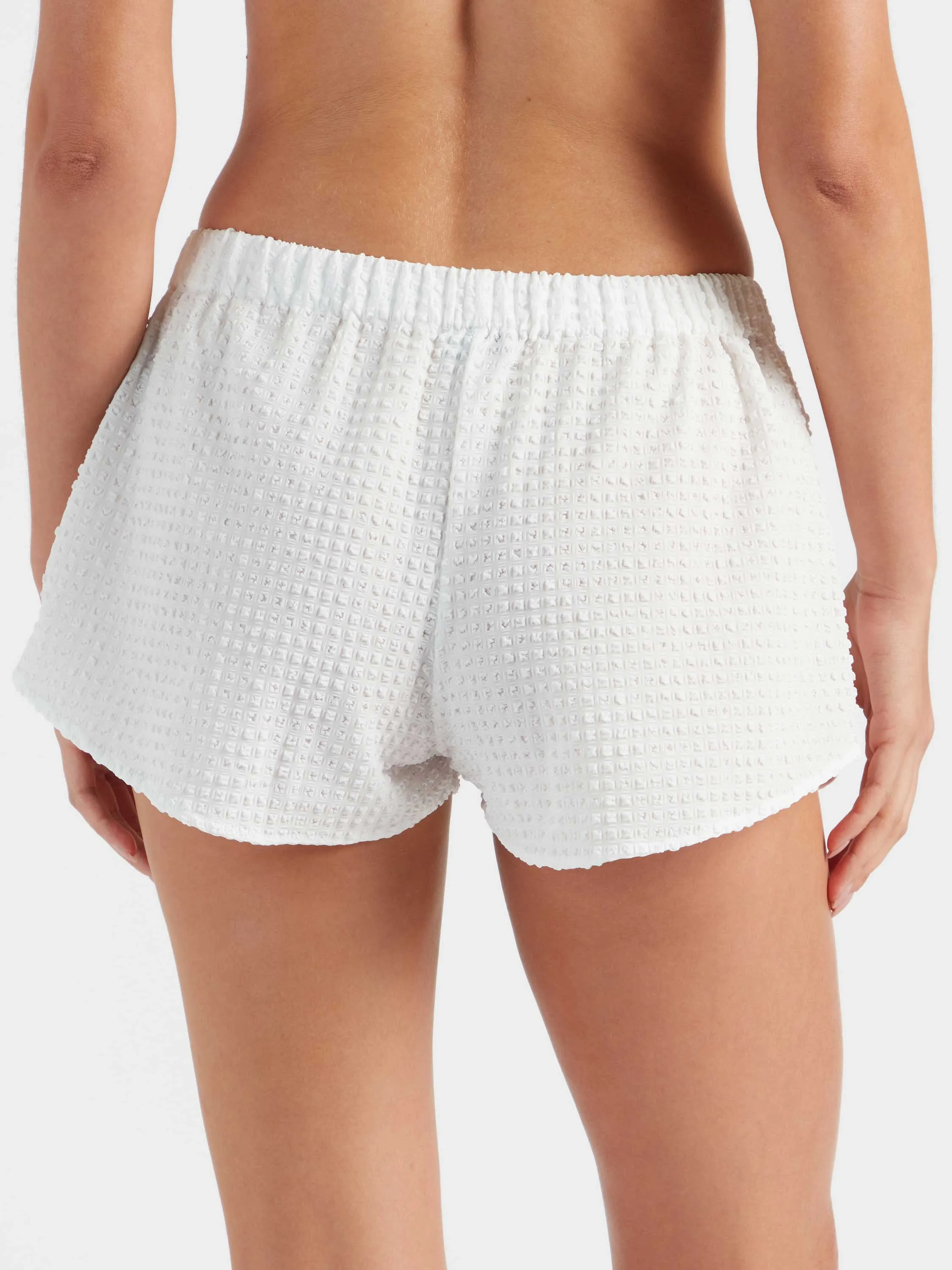 Resort Shorts - Seersucker White sold by Hunza G product image thumbnail 3