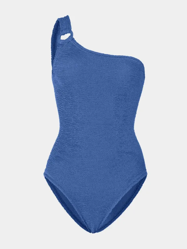 Coverage Nina Swim - Metallic Denim made by Hunza G