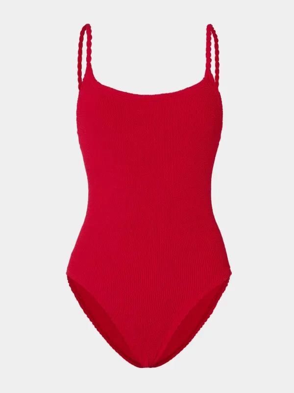 Coverage Camille Swim - Red made by Hunza G