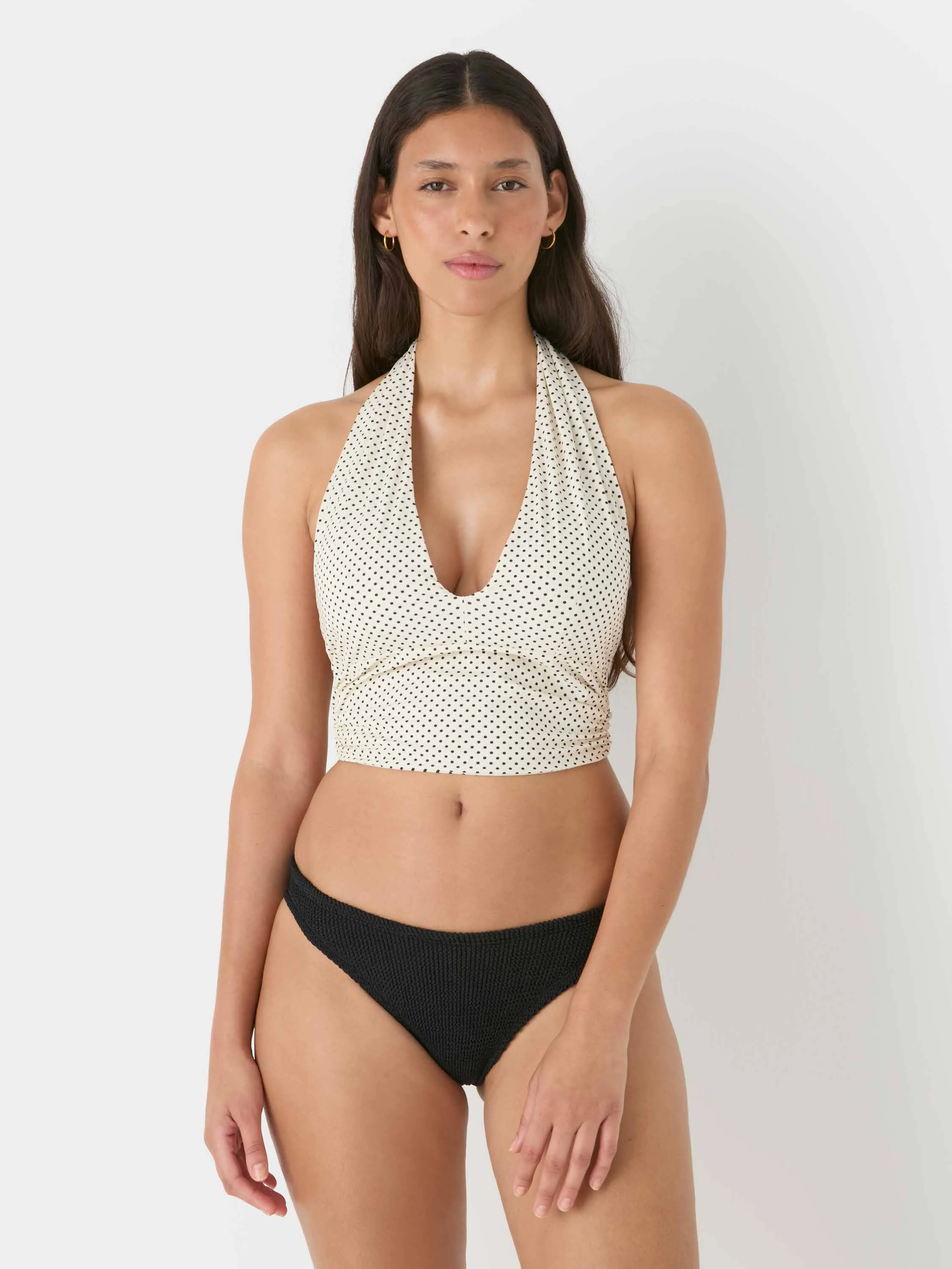 UPF Halter Top - Vanilla polka-dot sold by Hunza G product image thumbnail 5
