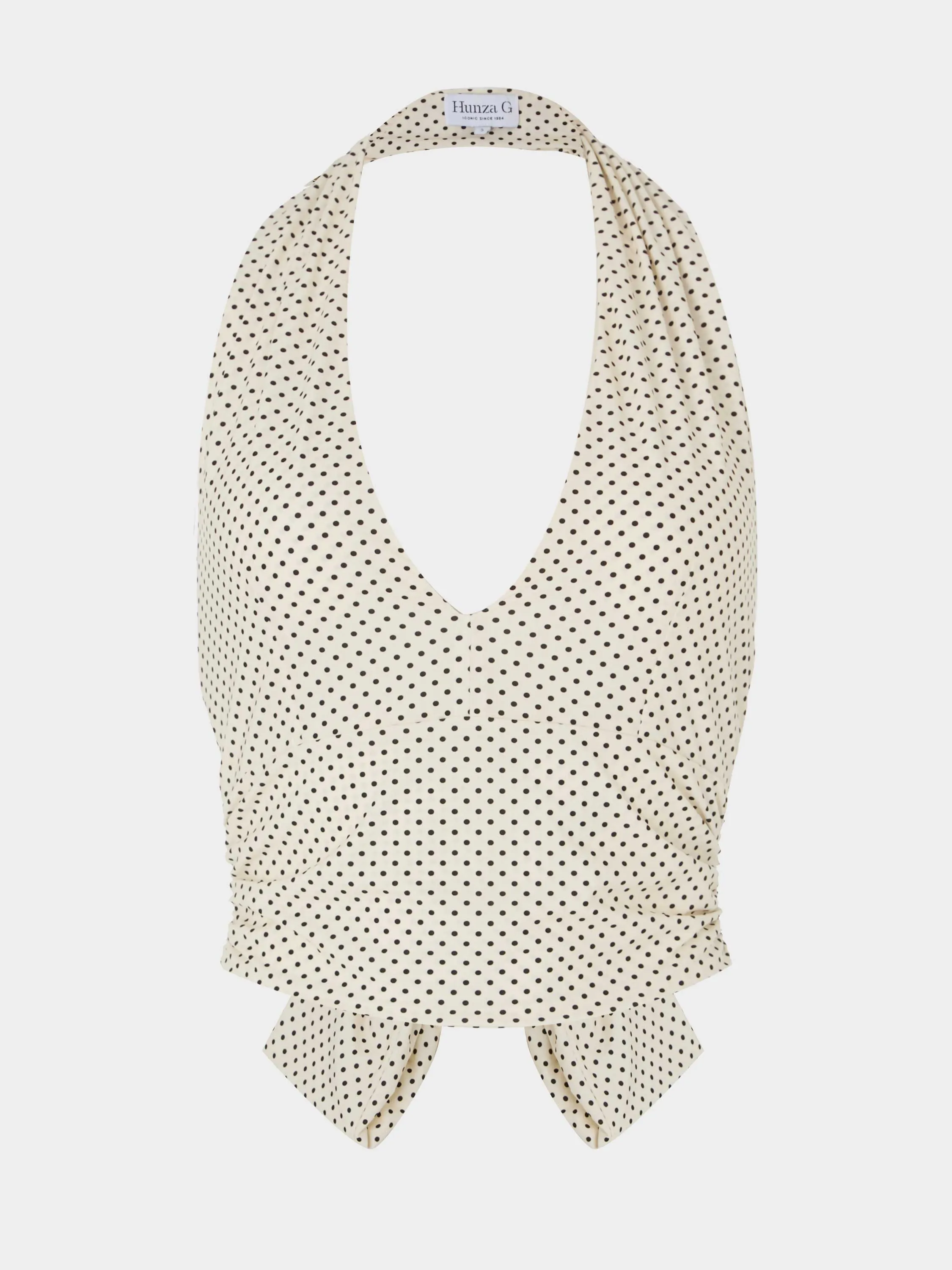 UPF Halter Top - Vanilla polka-dot sold by Hunza G product image thumbnail 3