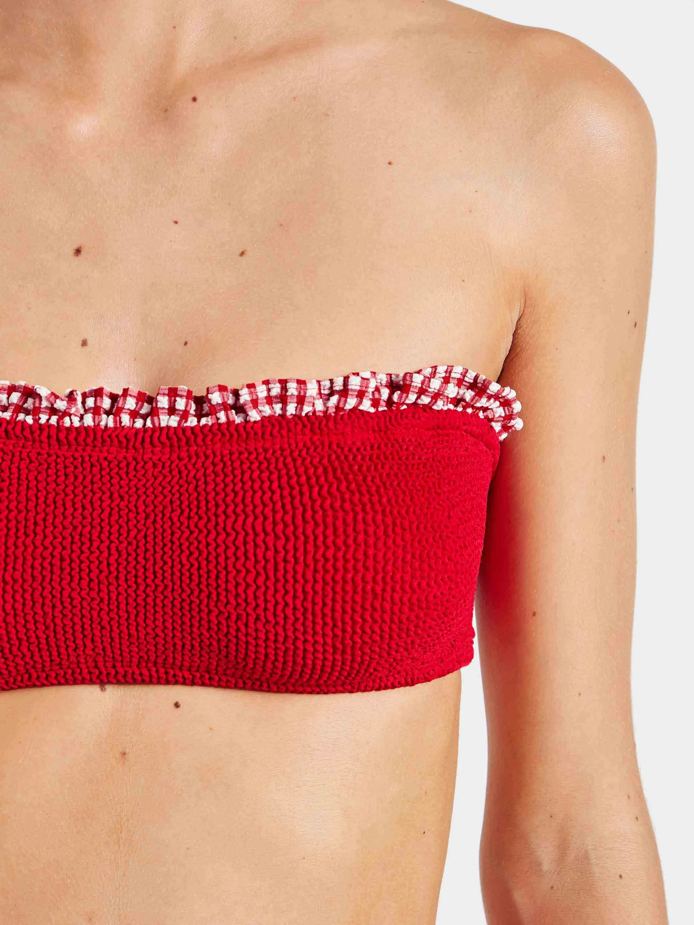 Trudy Bikini - Red Gingham sold by Hunza G product image thumbnail 2