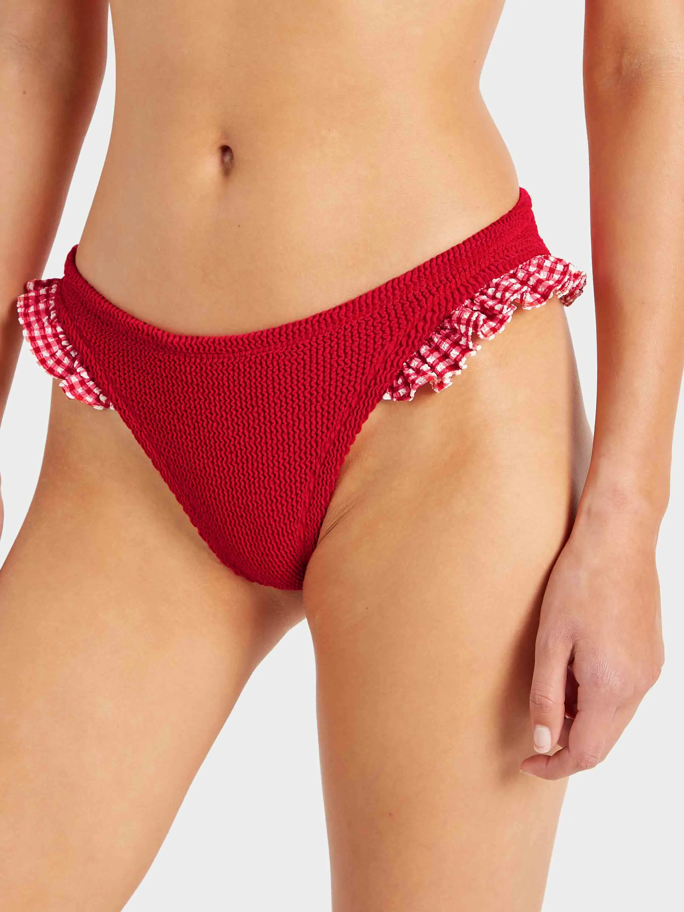 Trudy Bikini - Red Gingham sold by Hunza G product image thumbnail 3