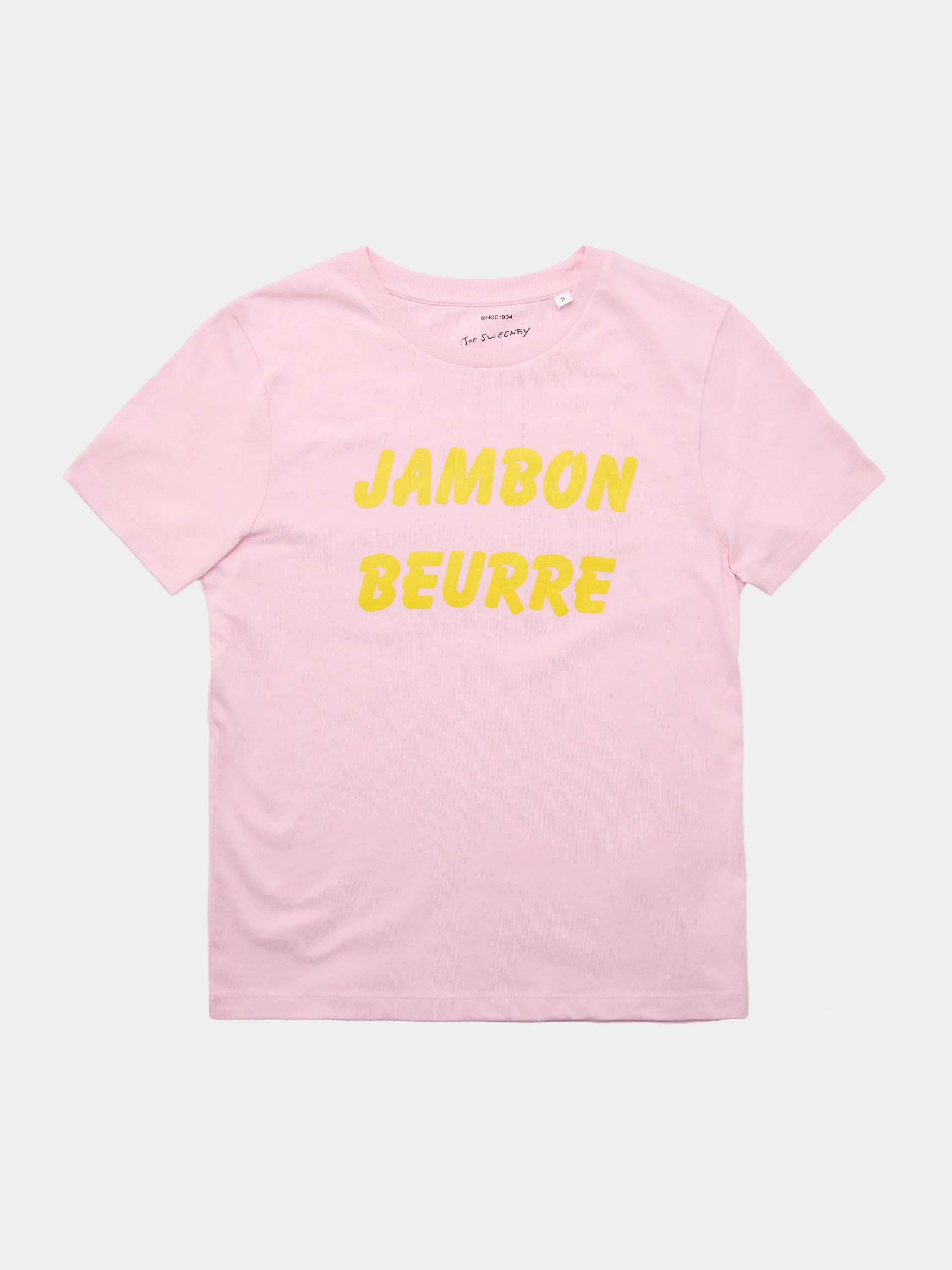 "Jambon Beurre" Slogan Tee - Pale Pink sold by Hunza G product image thumbnail 2
