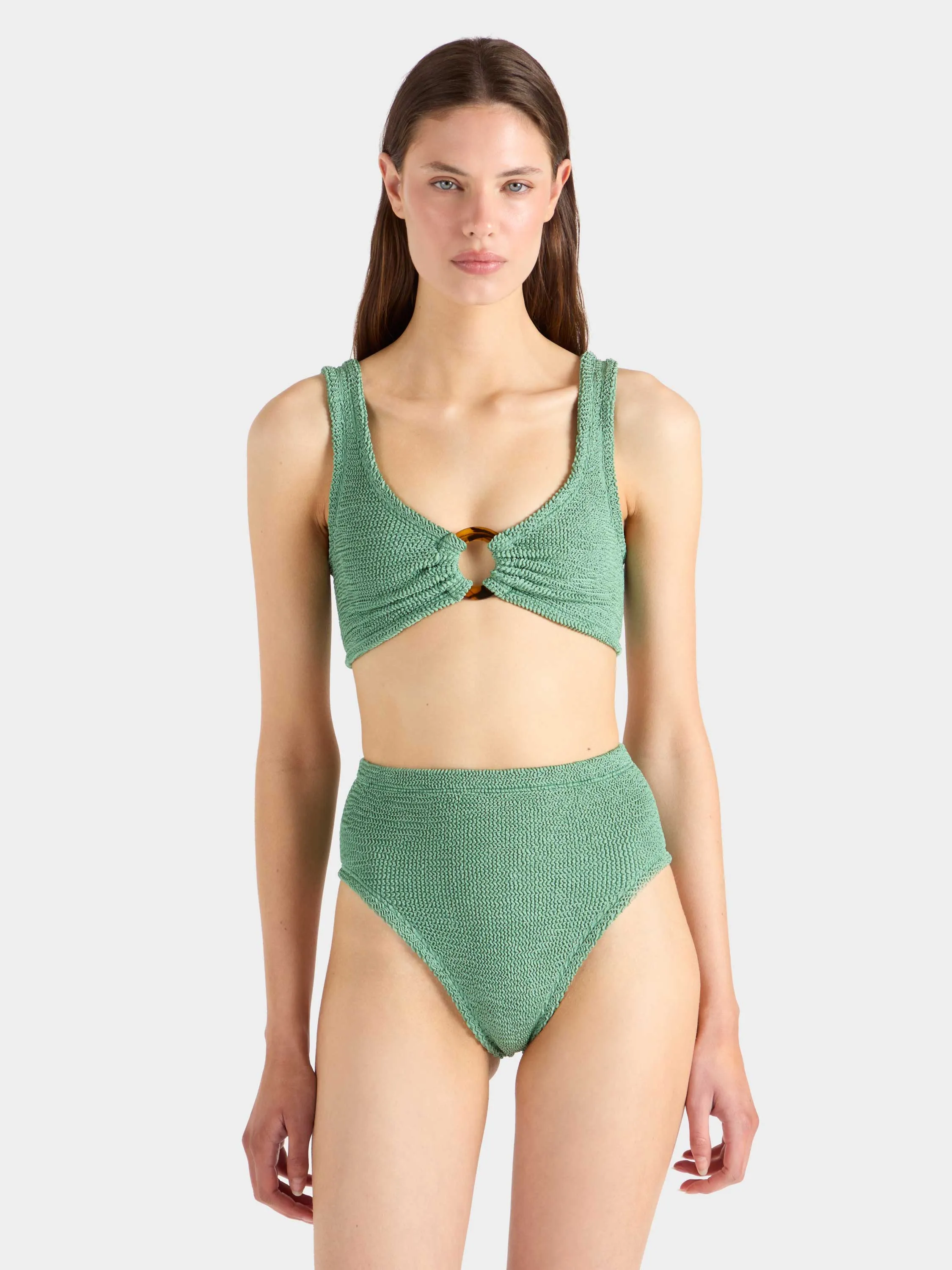 Nadine Bikini - Metallic Jade sold by Hunza G product image thumbnail 2