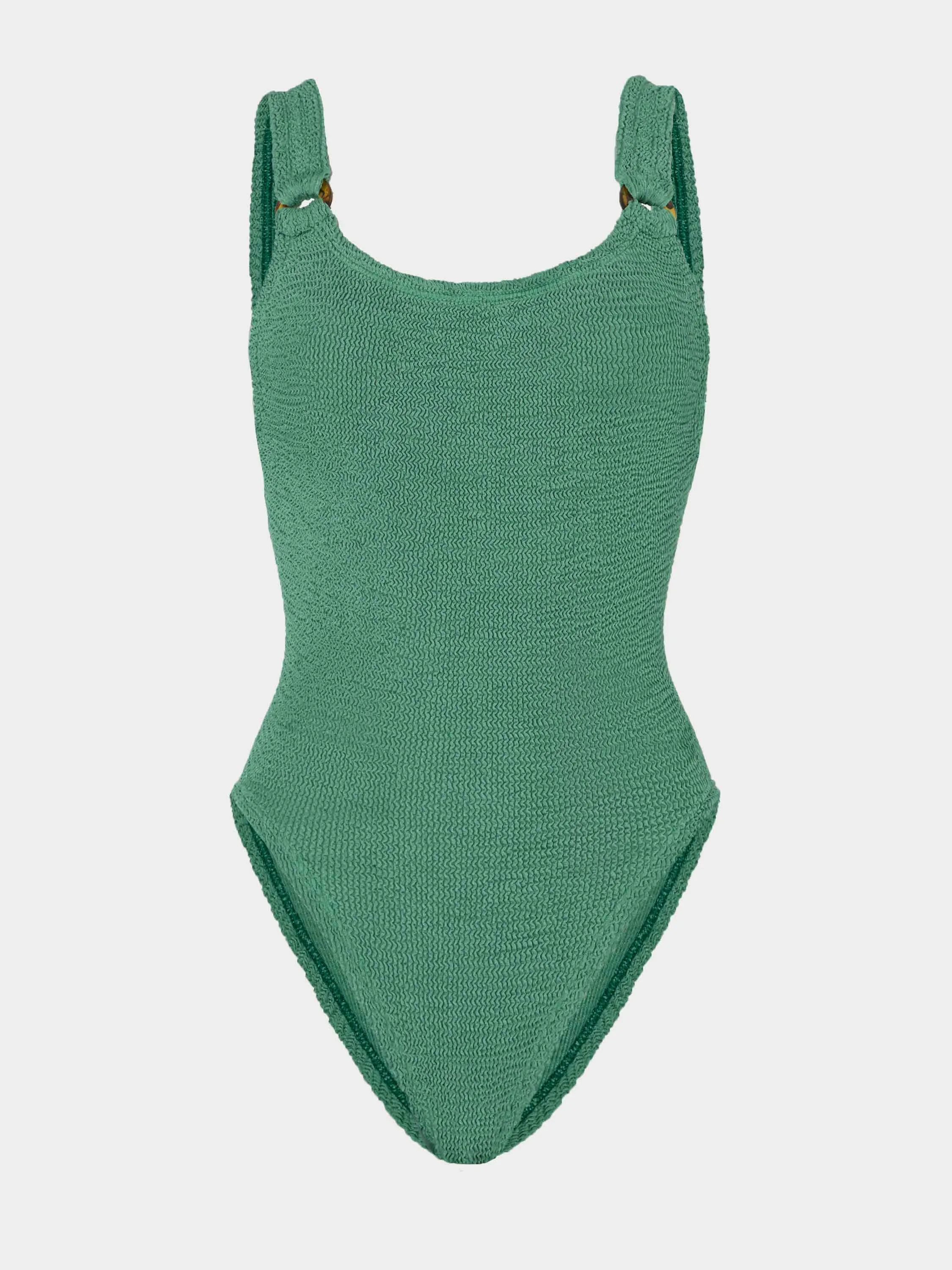 Domino Swim - Metallic Jade sold by Hunza G