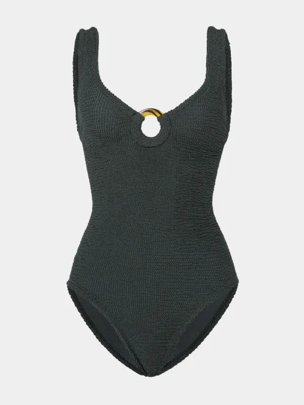 Coverage Celine Swim - Metallic Graphite made by Hunza G