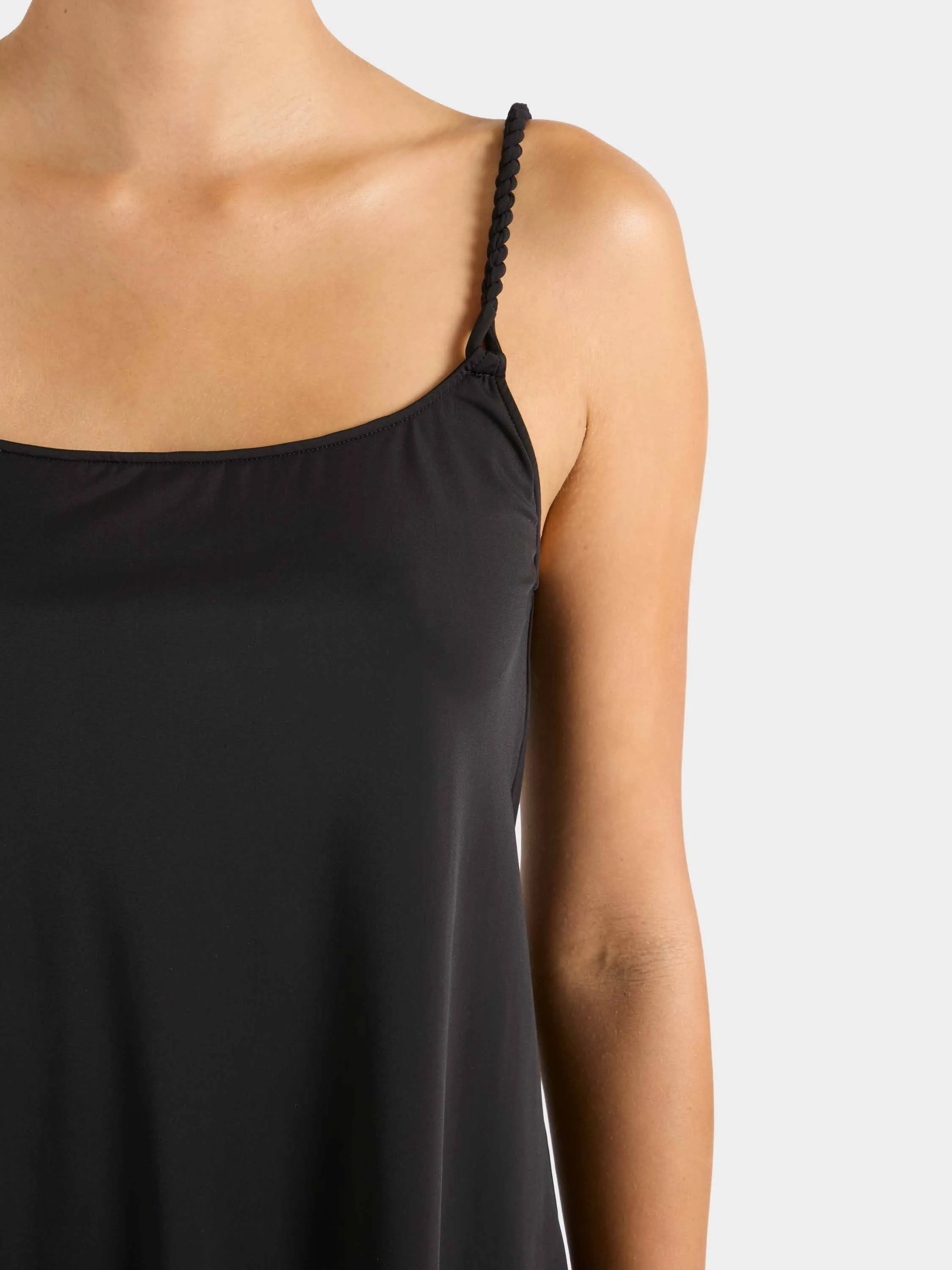 Twisty Strap Mini Dress - Black sold by Hunza G product image thumbnail 3