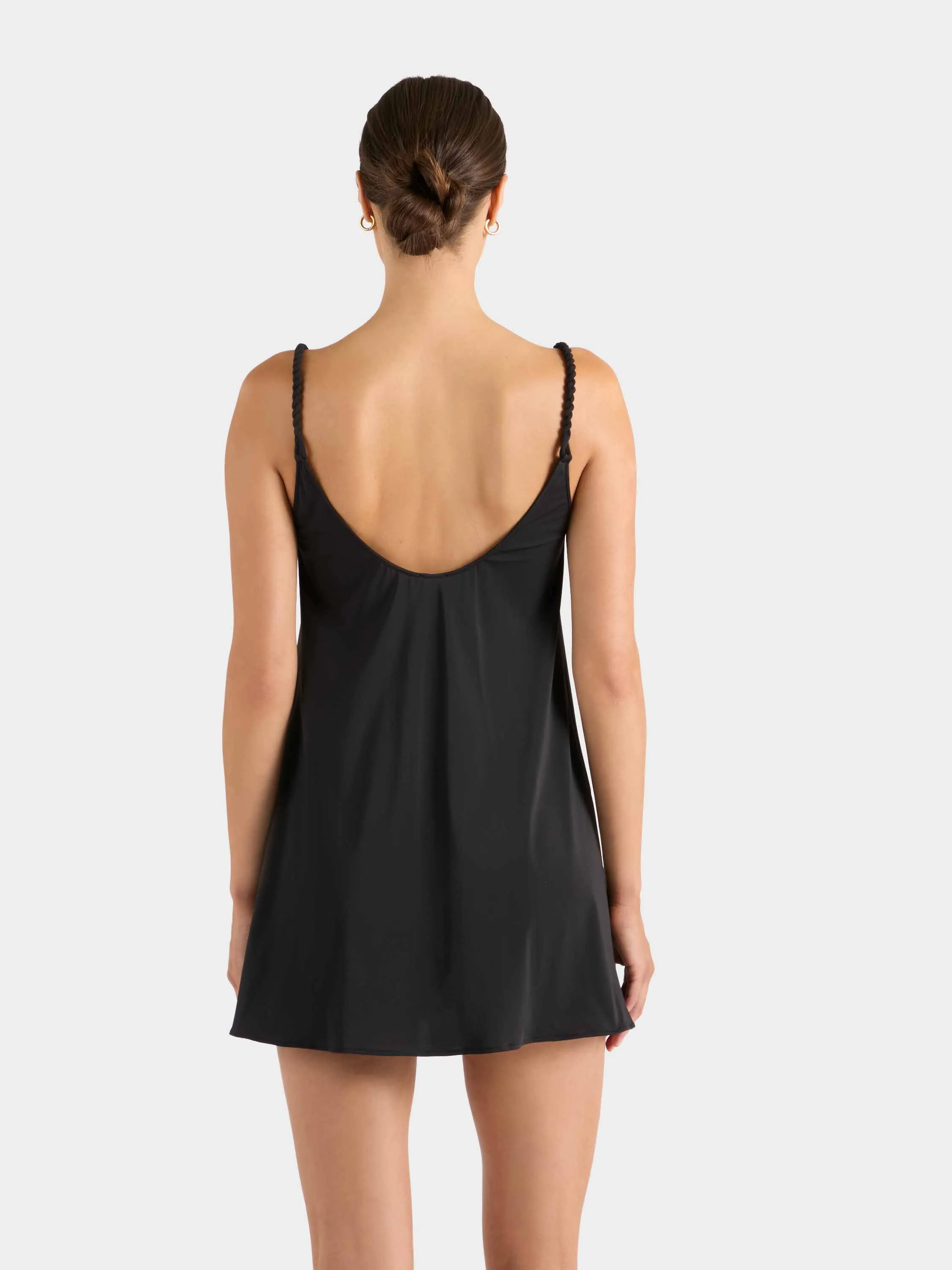 Twisty Strap Mini Dress - Black sold by Hunza G product image thumbnail 2