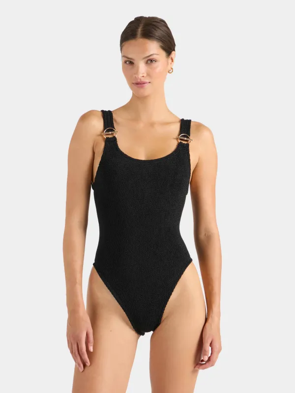 Domino T Bar Swim - Black made by Hunza G