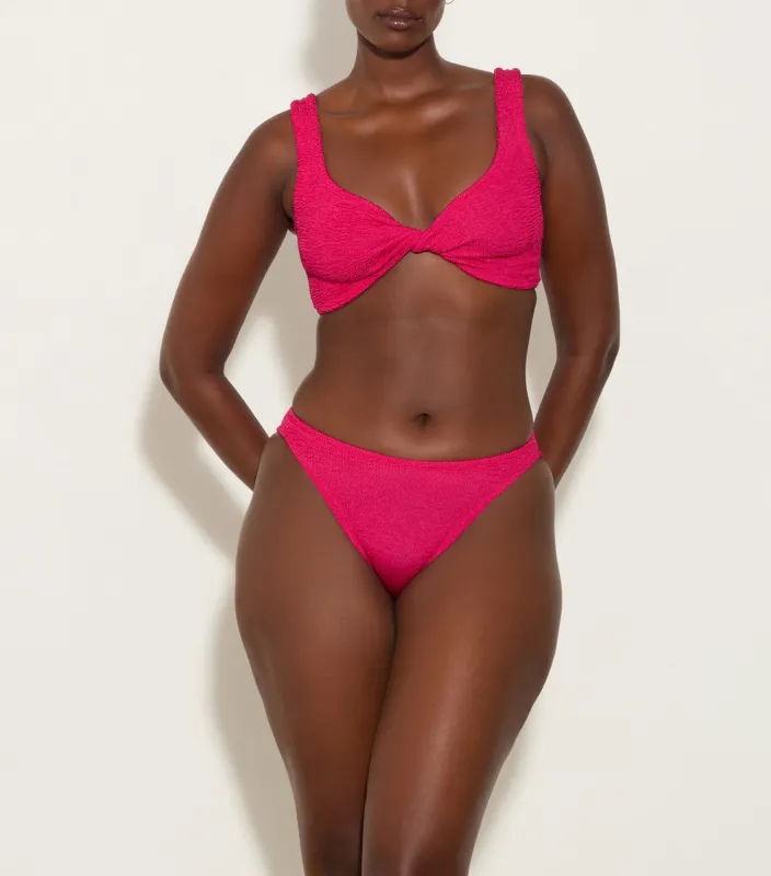 Juno Bikini - Metallic Raspberry sold by Hunza G