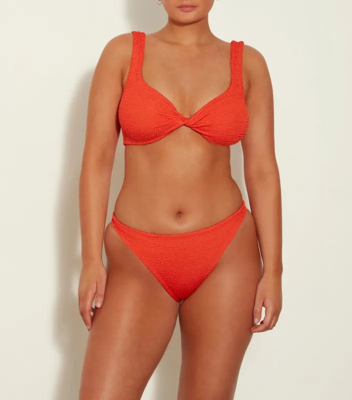 Juno Bikini - Metallic Tangerine sold by Hunza G