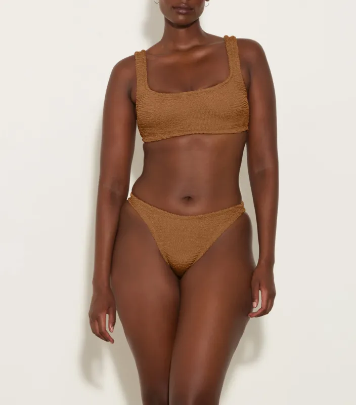 Xandra Bikini - Metallic Cocoa sold by Hunza G