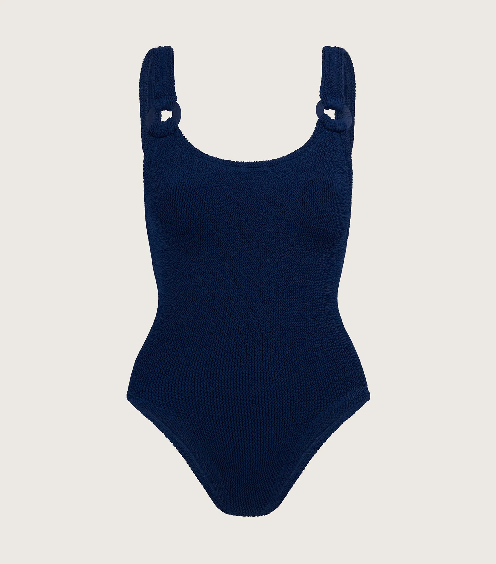 Domino Swim With Tonal Hoops - Navy sold by Hunza G product image thumbnail 3