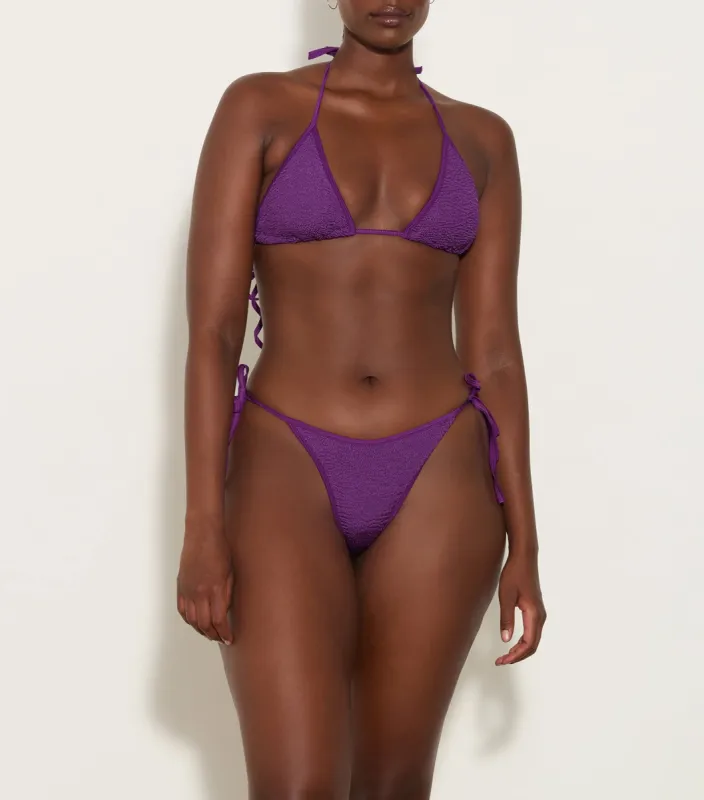 Gina Bikini - Metallic Purple Magic sold by Hunza G