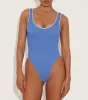 Faye Swim - Cornflower/White sold by Hunza G