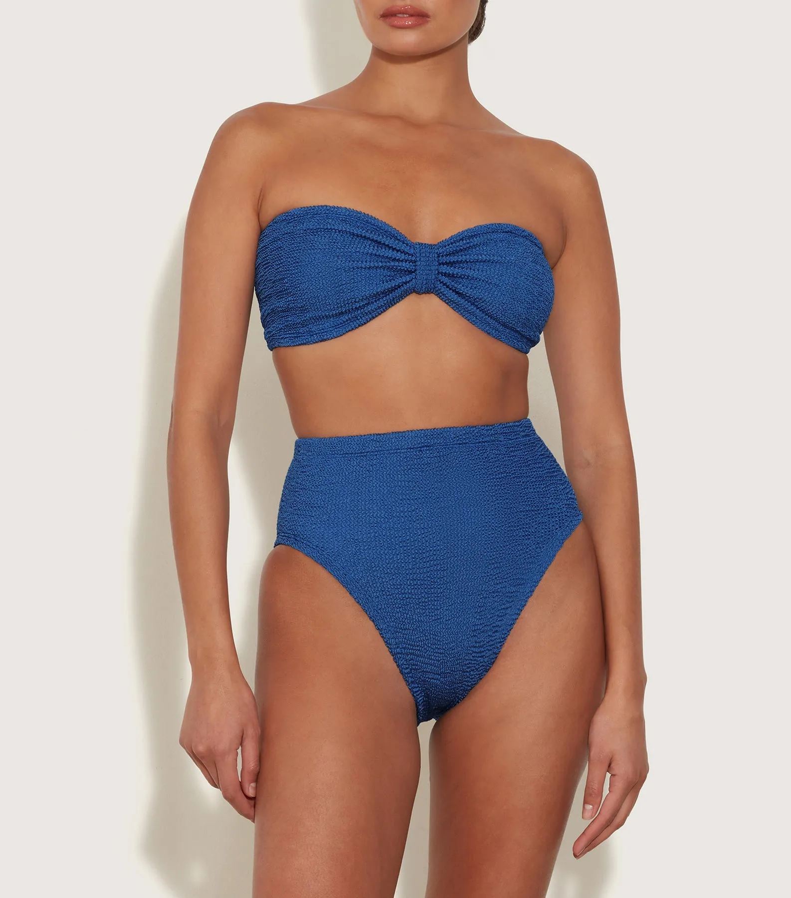 Ruby Bikini - Metallic Denim sold by Hunza G