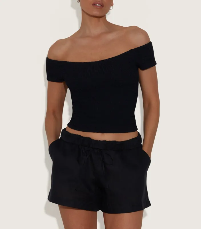 Grace Top - Black made by Hunza G