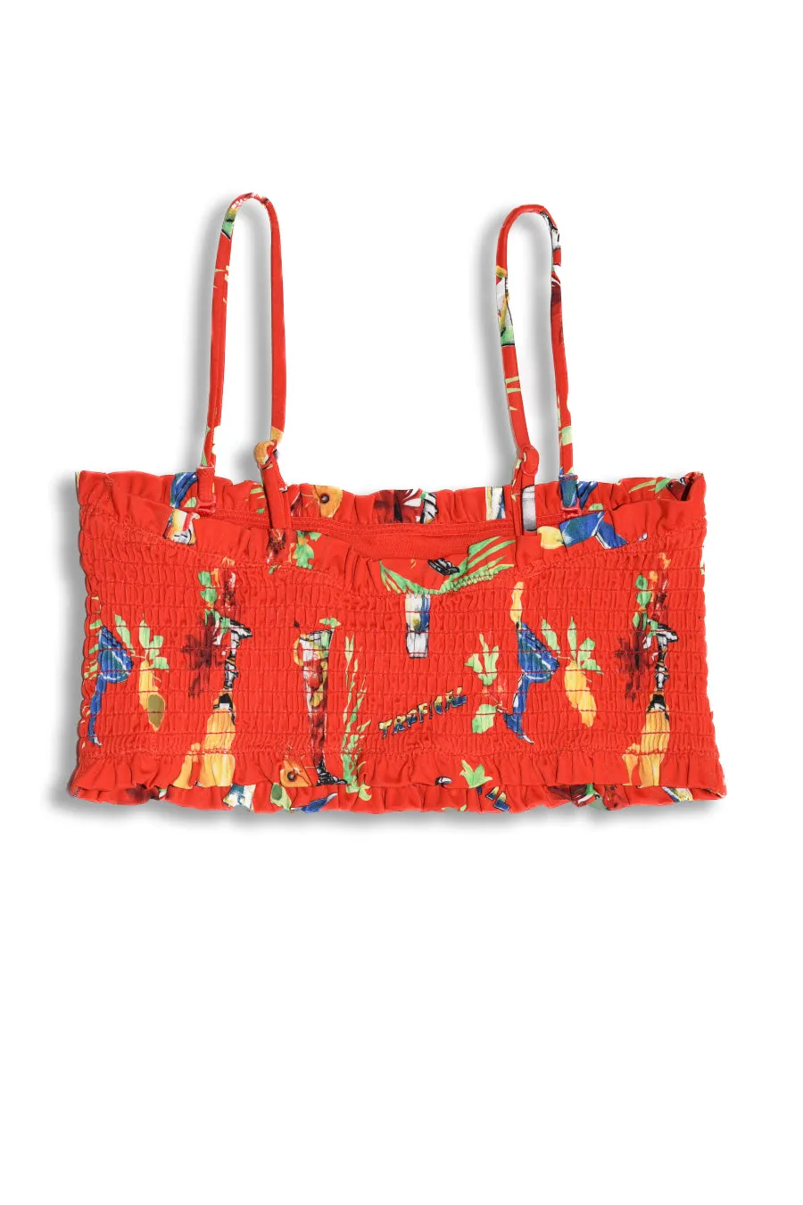 hettie shirred bikini top - cocktails sold by Damson Madder product image thumbnail 2