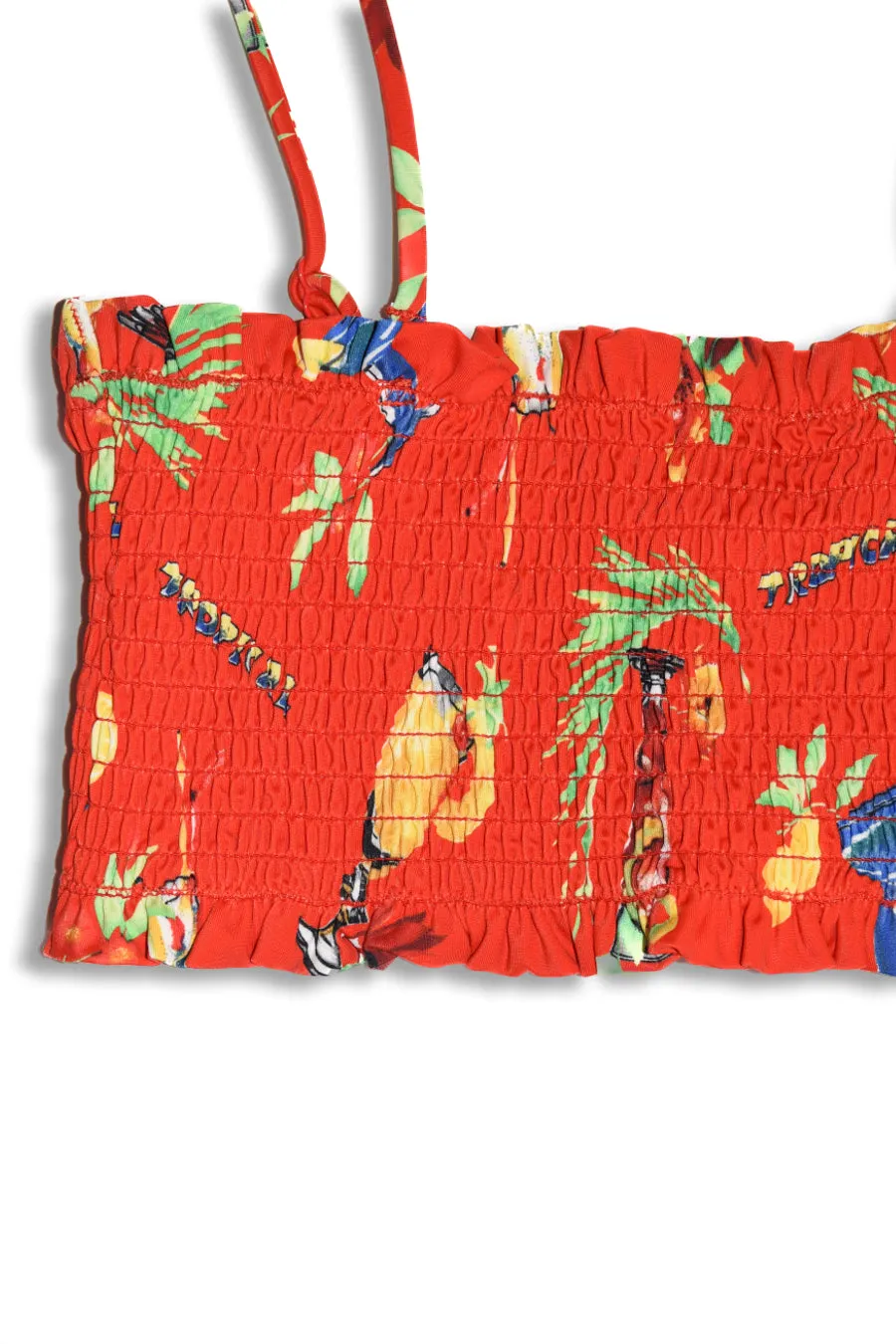 hettie shirred bikini top - cocktails sold by Damson Madder product image thumbnail 4