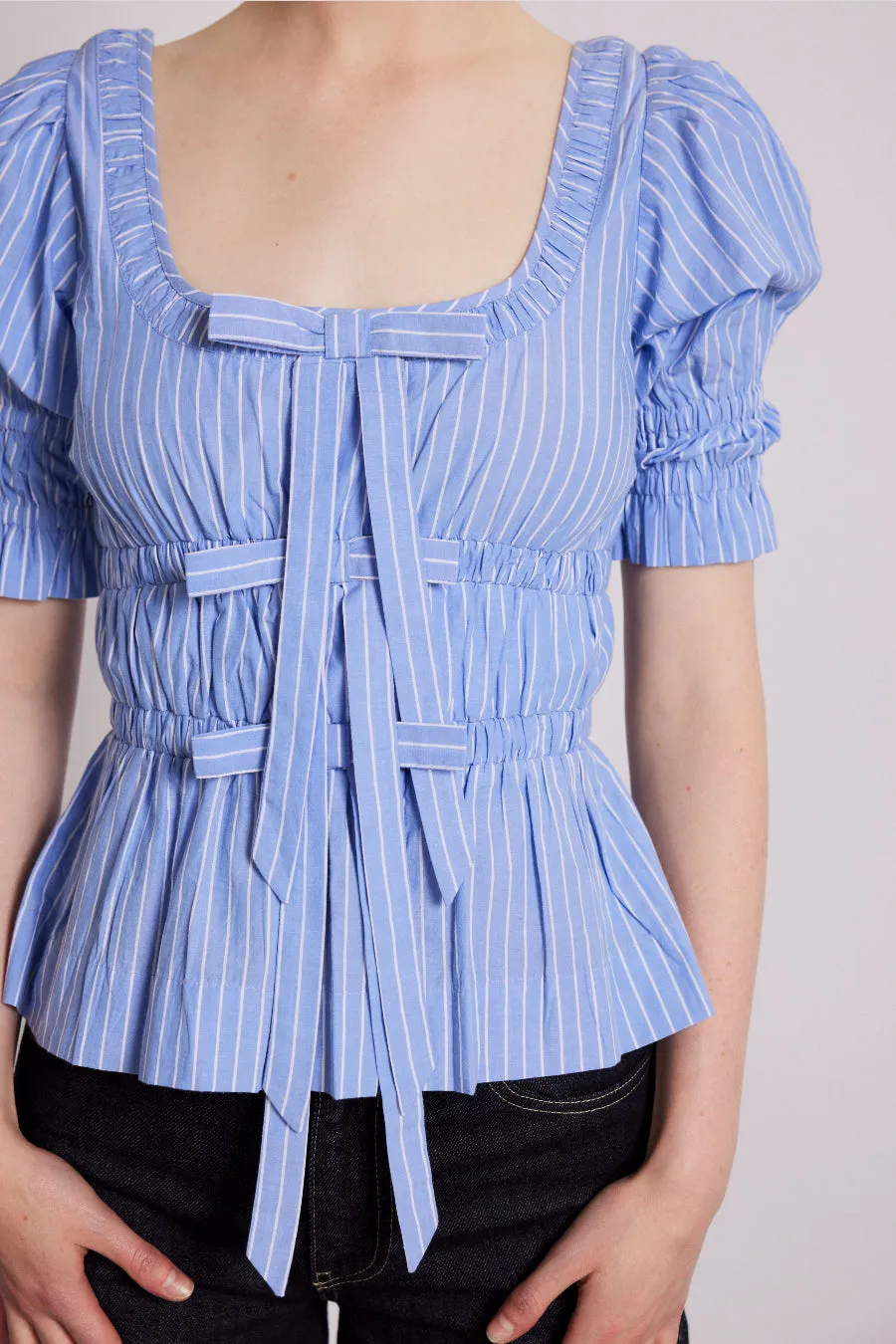 bianca blouse - blue sold by Damson Madder product image thumbnail 3